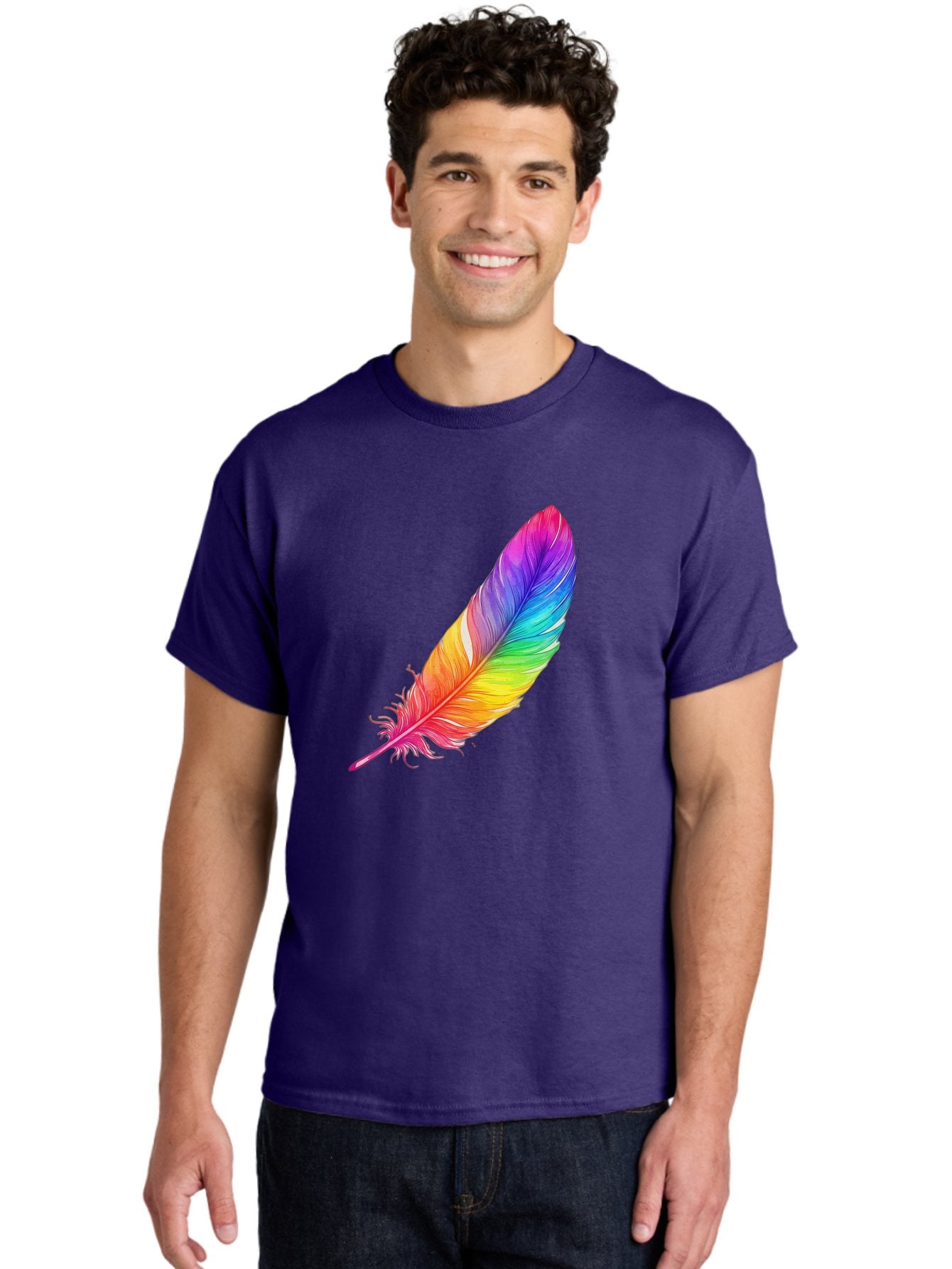 Rainbow-Feather-11 Men'S Graphic Tee, 100% Cotton, Comfortable Casual Summer Wear, Machine Washable, Vintage Camera, Old Camera, Antique Camera, Black Camera, Classic Photography, Photography Equipment, Nostalgic Device, Film Camera, Baj219 30