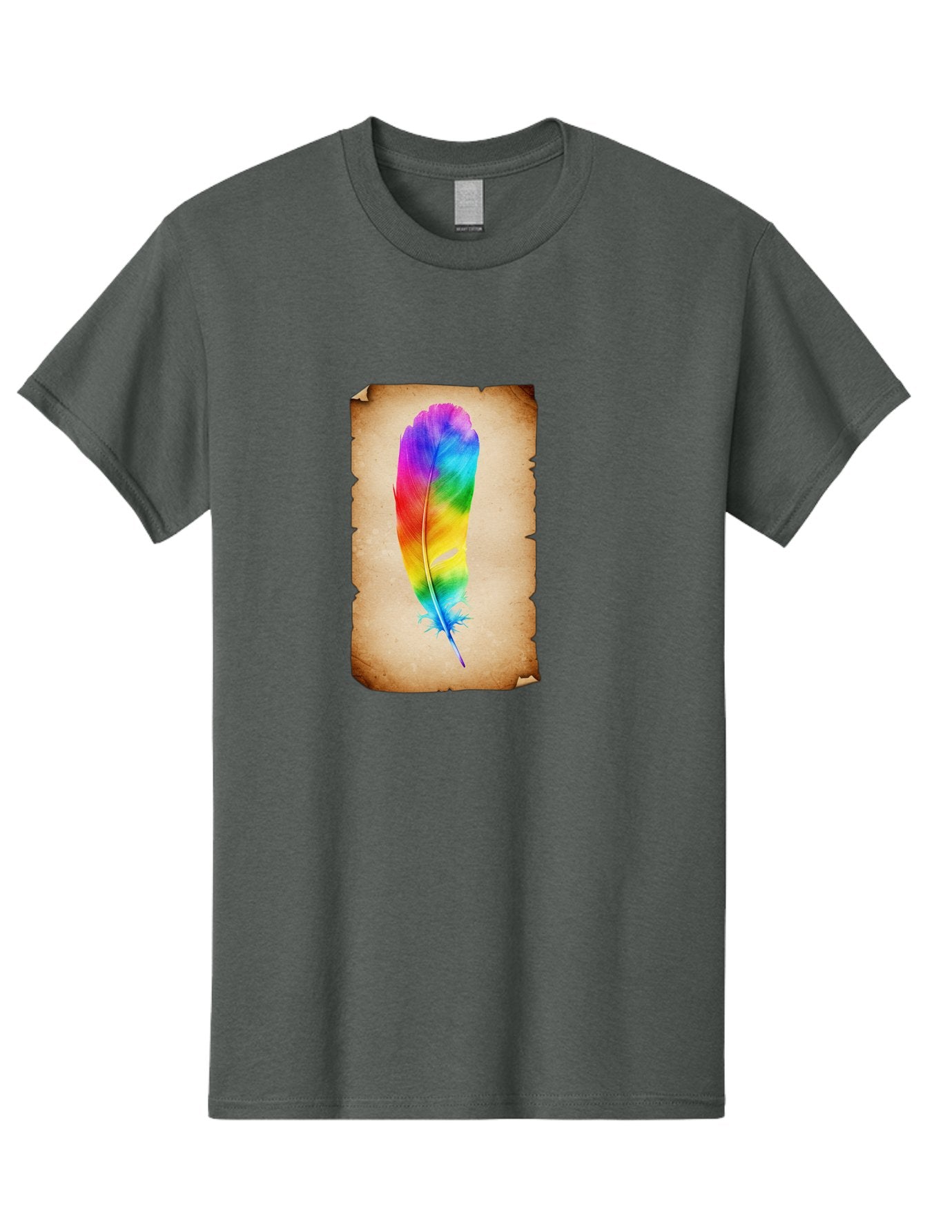 Rainbow-Feather-12 Men'S Graphic Tee, 100% Cotton, Comfortable Casual Summer Wear, Machine Washable, Vintage Camera, Old Camera, Antique Camera, Black Camera, Classic Photography, Photography Equipment, Nostalgic Device, Film Camera, Baj220