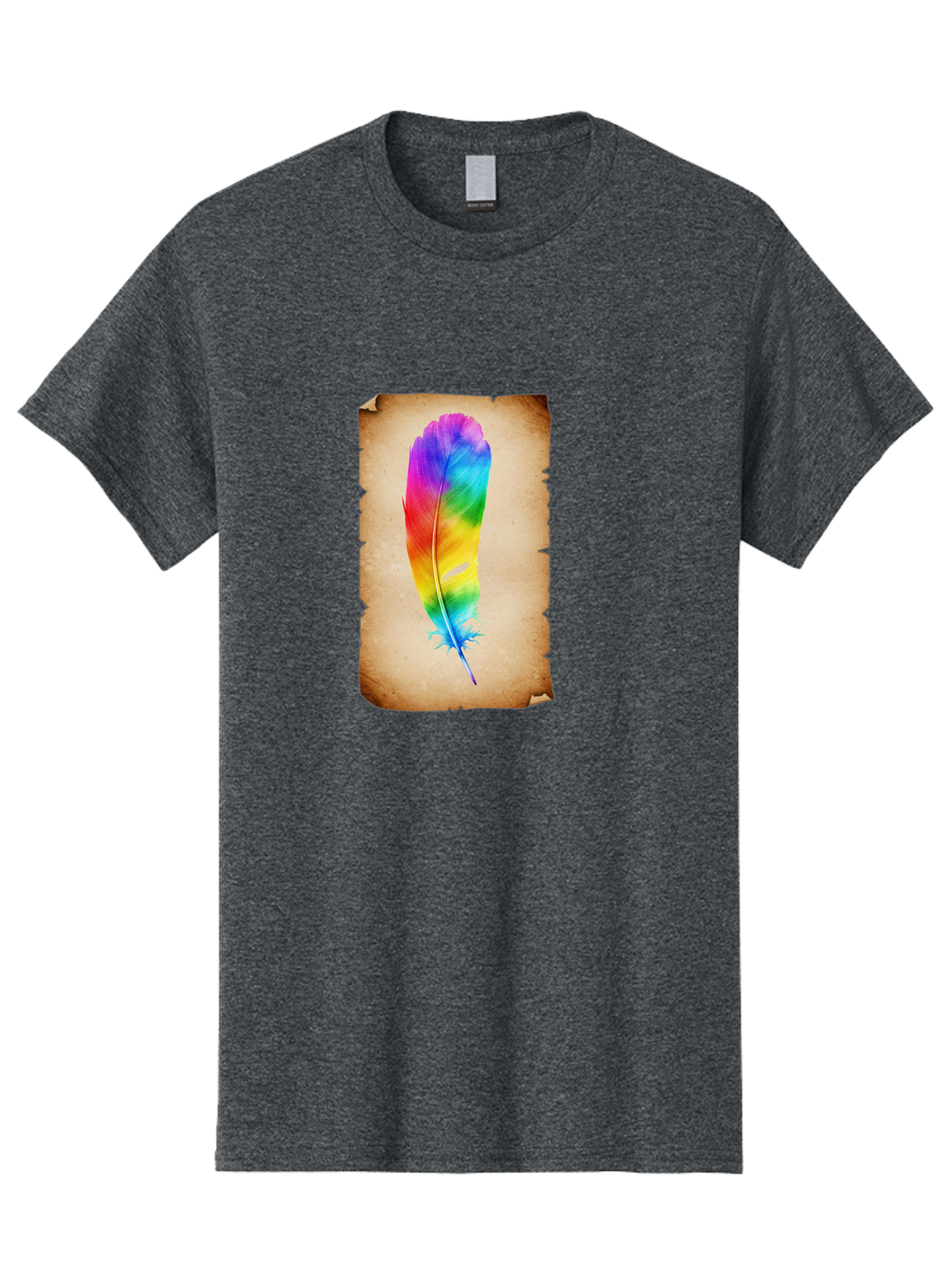 Rainbow-Feather-12 Men'S Graphic Tee, 100% Cotton, Comfortable Casual Summer Wear, Machine Washable, Vintage Camera, Old Camera, Antique Camera, Black Camera, Classic Photography, Photography Equipment, Nostalgic Device, Film Camera, Baj220 7