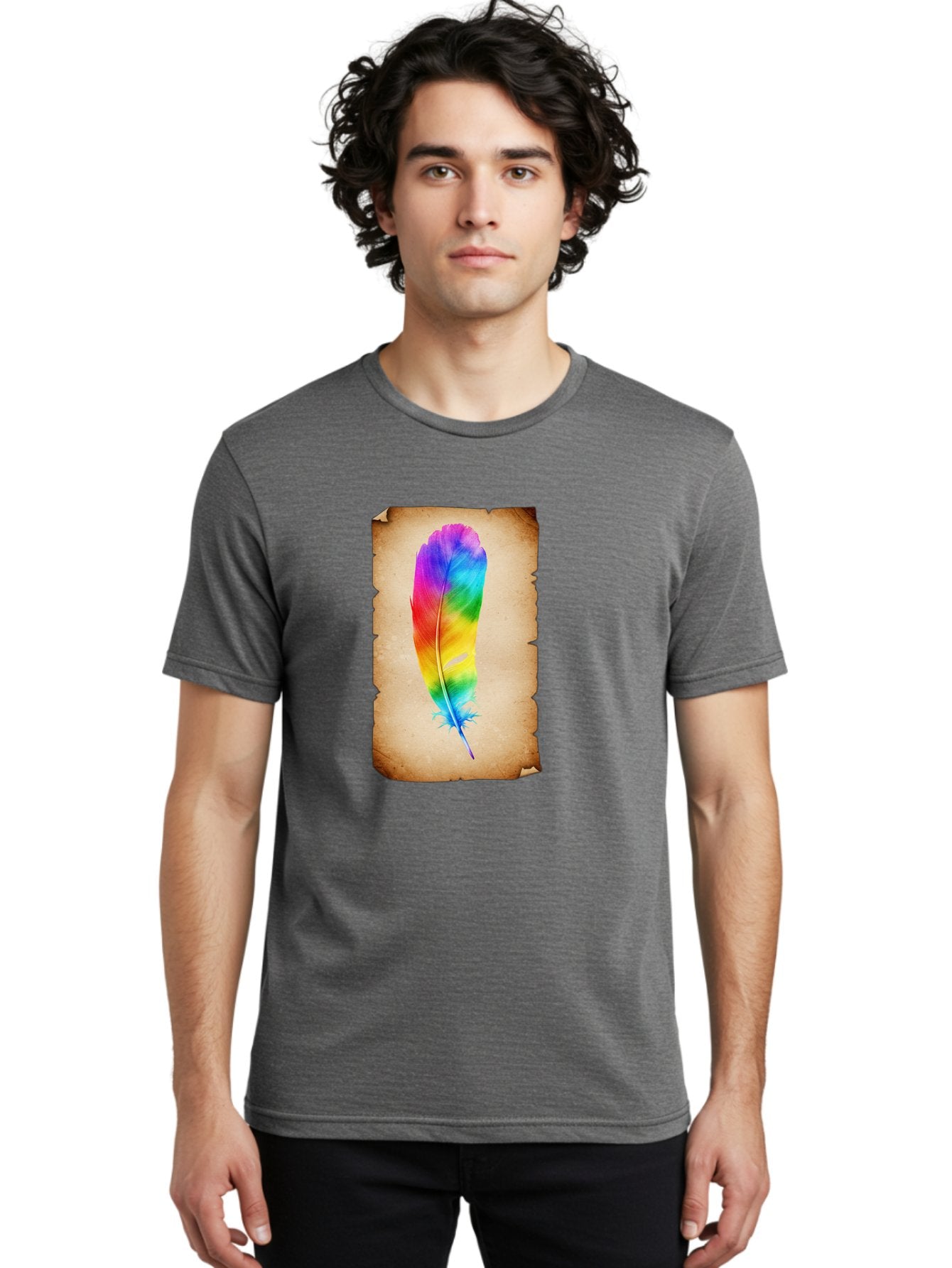 Rainbow-Feather-12 Men'S Graphic Tee, 100% Cotton, Comfortable Casual Summer Wear, Machine Washable, Vintage Camera, Old Camera, Antique Camera, Black Camera, Classic Photography, Photography Equipment, Nostalgic Device, Film Camera, Baj220 29