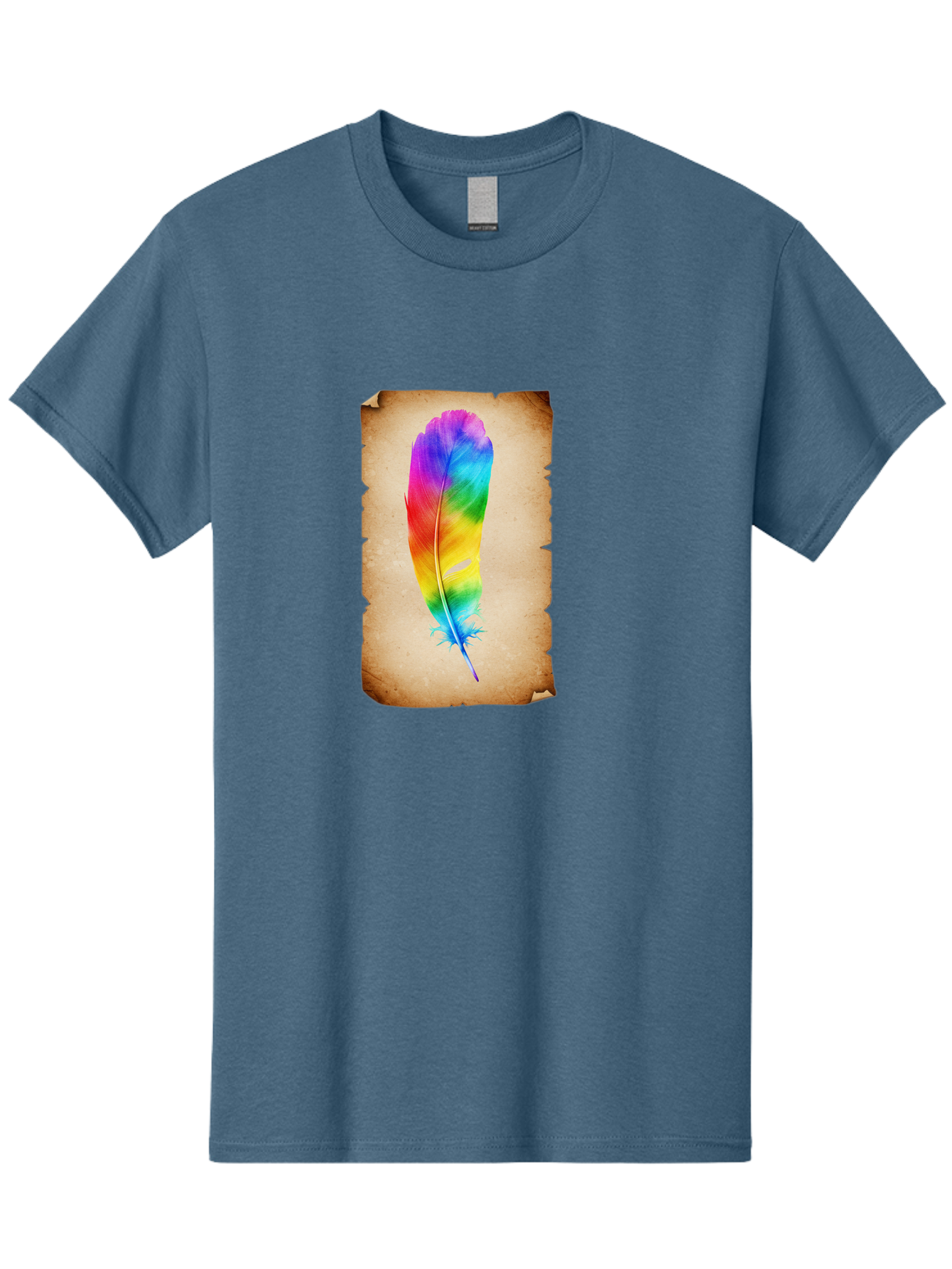 Rainbow-Feather-12 Men'S Graphic Tee, 100% Cotton, Comfortable Casual Summer Wear, Machine Washable, Vintage Camera, Old Camera, Antique Camera, Black Camera, Classic Photography, Photography Equipment, Nostalgic Device, Film Camera, Baj220 3