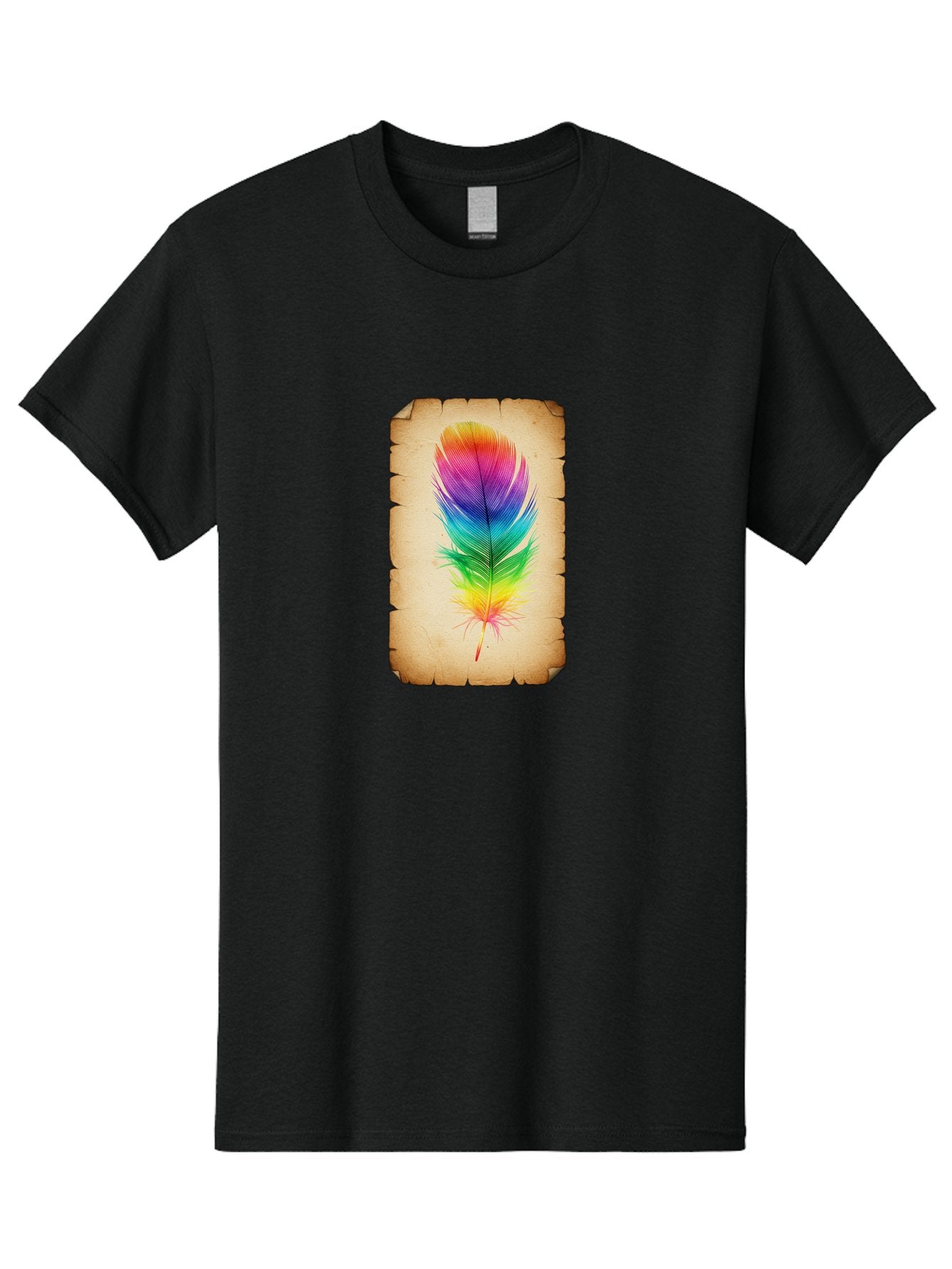 Rainbow-Feather-13 Men'S Graphic Tee, 100% Cotton, Comfortable Casual Summer Wear, Machine Washable, Vintage Camera, Old Camera, Antique Camera, Black Camera, Classic Photography, Photography Equipment, Nostalgic Device, Film Camera, Baj221 3
