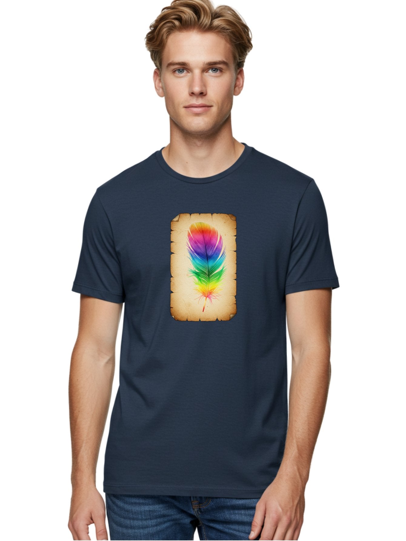 Rainbow-Feather-13 Men'S Graphic Tee, 100% Cotton, Comfortable Casual Summer Wear, Machine Washable, Vintage Camera, Old Camera, Antique Camera, Black Camera, Classic Photography, Photography Equipment, Nostalgic Device, Film Camera, Baj221 20