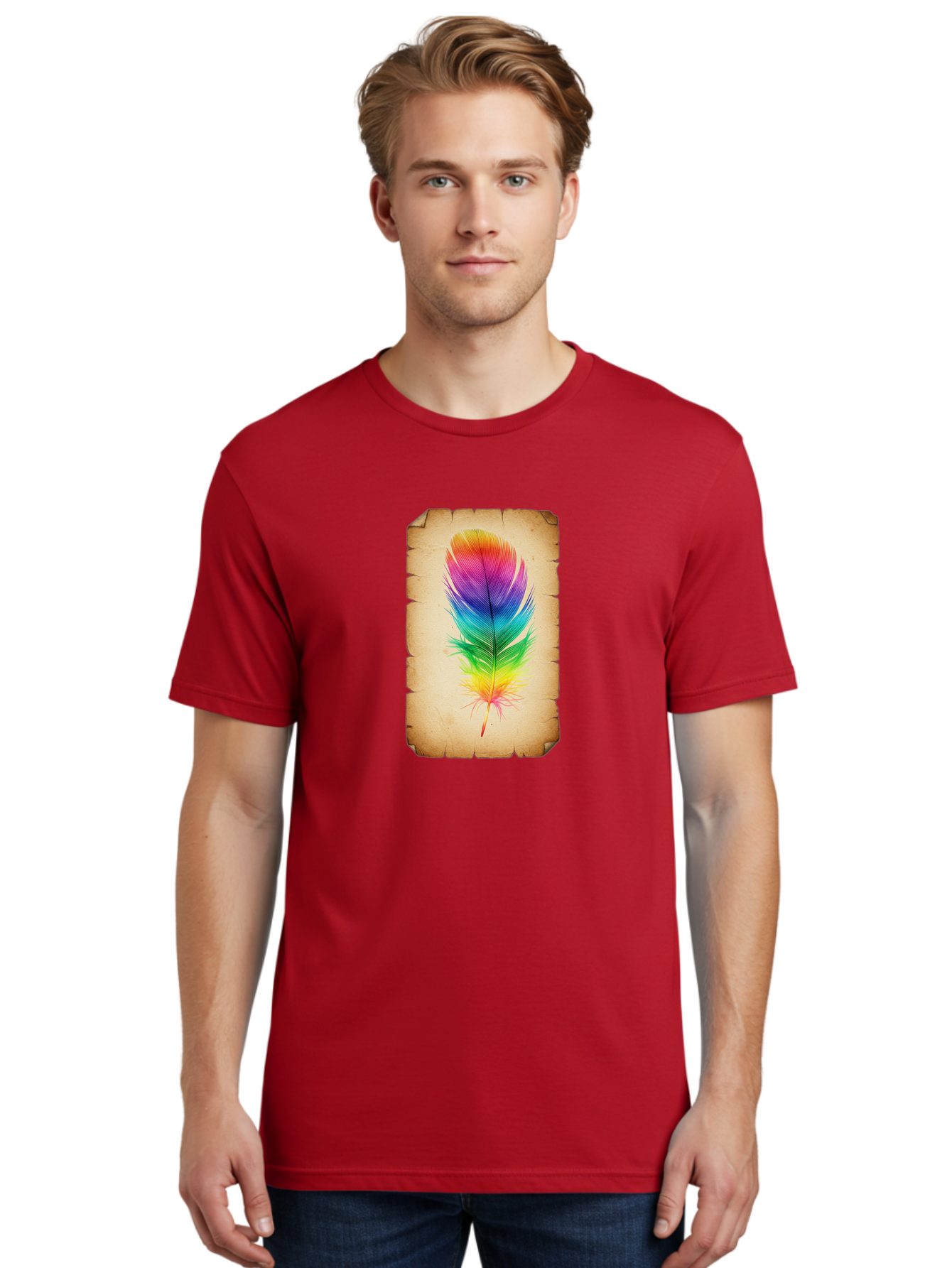 Rainbow-Feather-13 Men'S Graphic Tee, 100% Cotton, Comfortable Casual Summer Wear, Machine Washable, Vintage Camera, Old Camera, Antique Camera, Black Camera, Classic Photography, Photography Equipment, Nostalgic Device, Film Camera, Baj221 20