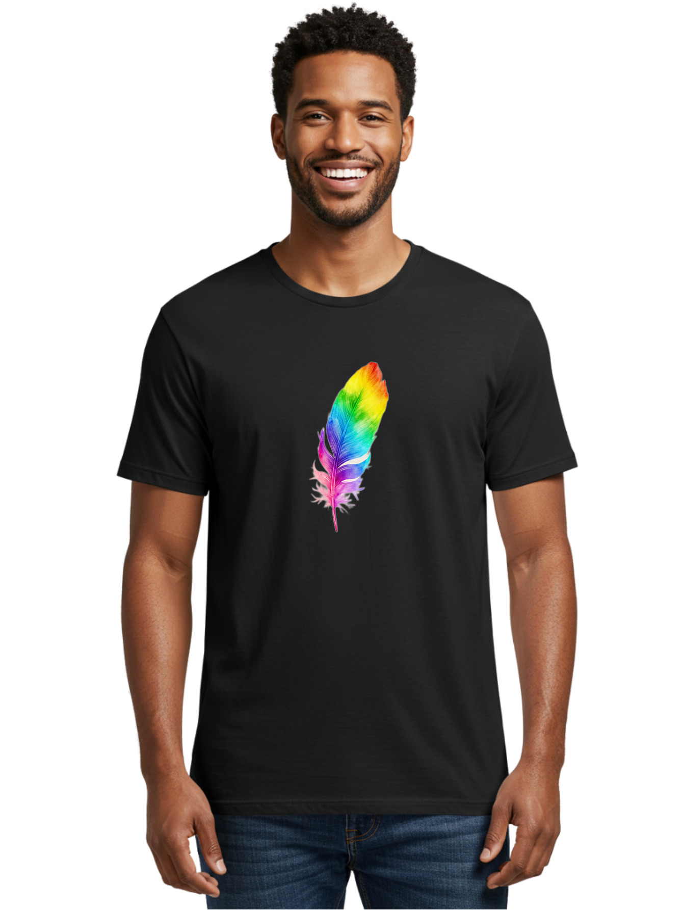 Rainbow-Feather-14 Men'S Graphic Tee, 100% Cotton, Comfortable Casual Summer Wear, Machine Washable, Vintage Camera, Old Camera, Antique Camera, Black Camera, Classic Photography, Photography Equipment, Nostalgic Device, Film Camera, Baj222 17