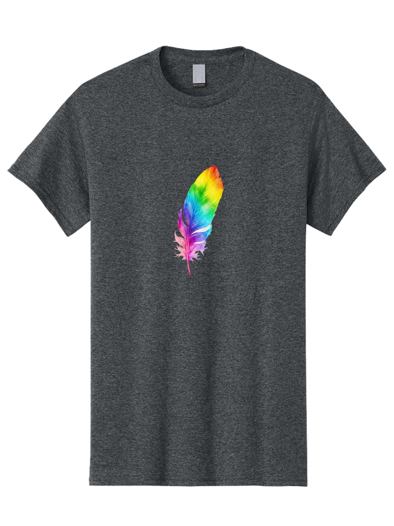 Rainbow-Feather-14 Men'S Graphic Tee, 100% Cotton, Comfortable Casual Summer Wear, Machine Washable, Vintage Camera, Old Camera, Antique Camera, Black Camera, Classic Photography, Photography Equipment, Nostalgic Device, Film Camera, Baj222 3