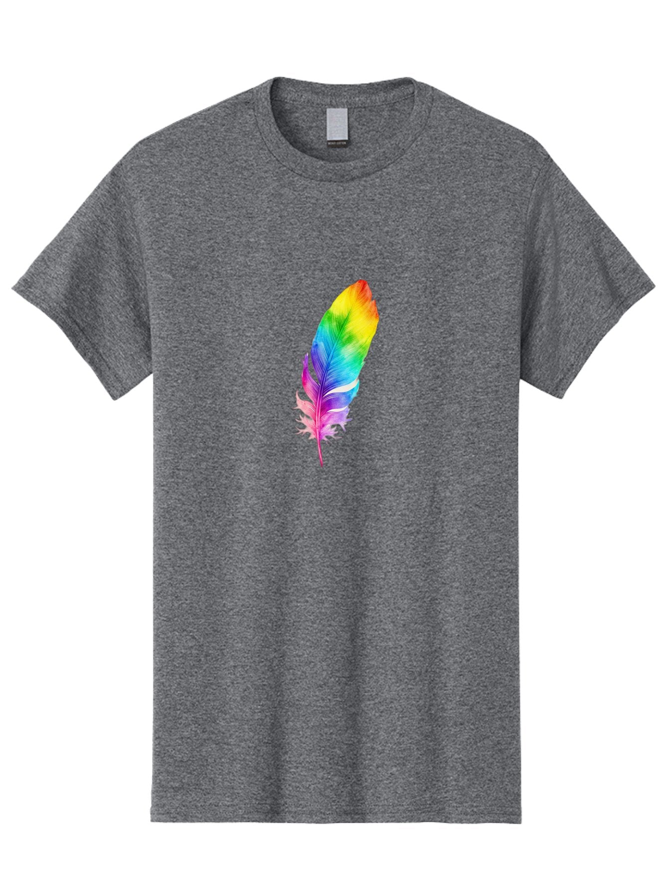 Rainbow-Feather-14 Men'S Graphic Tee, 100% Cotton, Comfortable Casual Summer Wear, Machine Washable, Vintage Camera, Old Camera, Antique Camera, Black Camera, Classic Photography, Photography Equipment, Nostalgic Device, Film Camera, Baj222 10