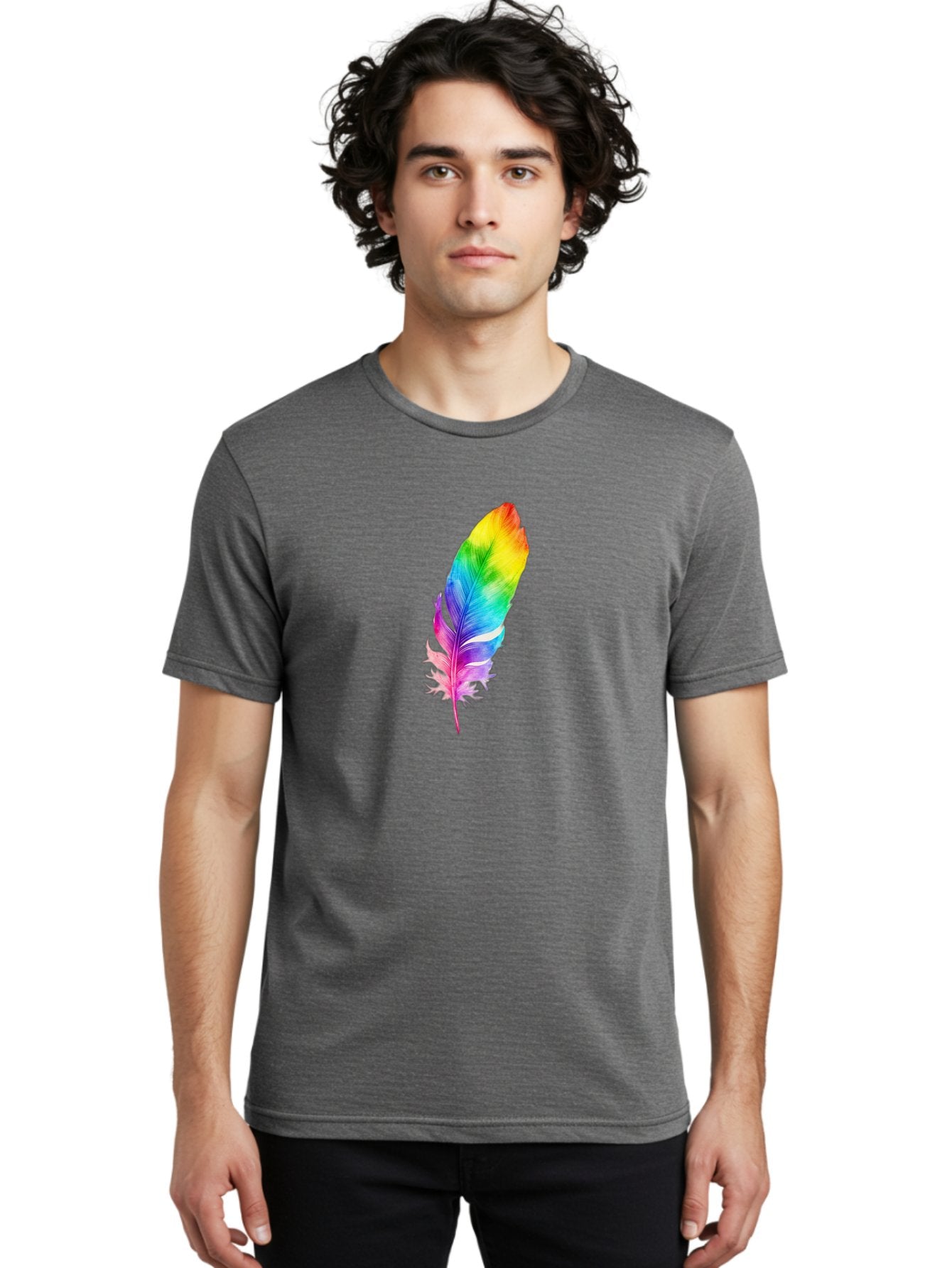 Rainbow-Feather-14 Men'S Graphic Tee, 100% Cotton, Comfortable Casual Summer Wear, Machine Washable, Vintage Camera, Old Camera, Antique Camera, Black Camera, Classic Photography, Photography Equipment, Nostalgic Device, Film Camera, Baj222 17