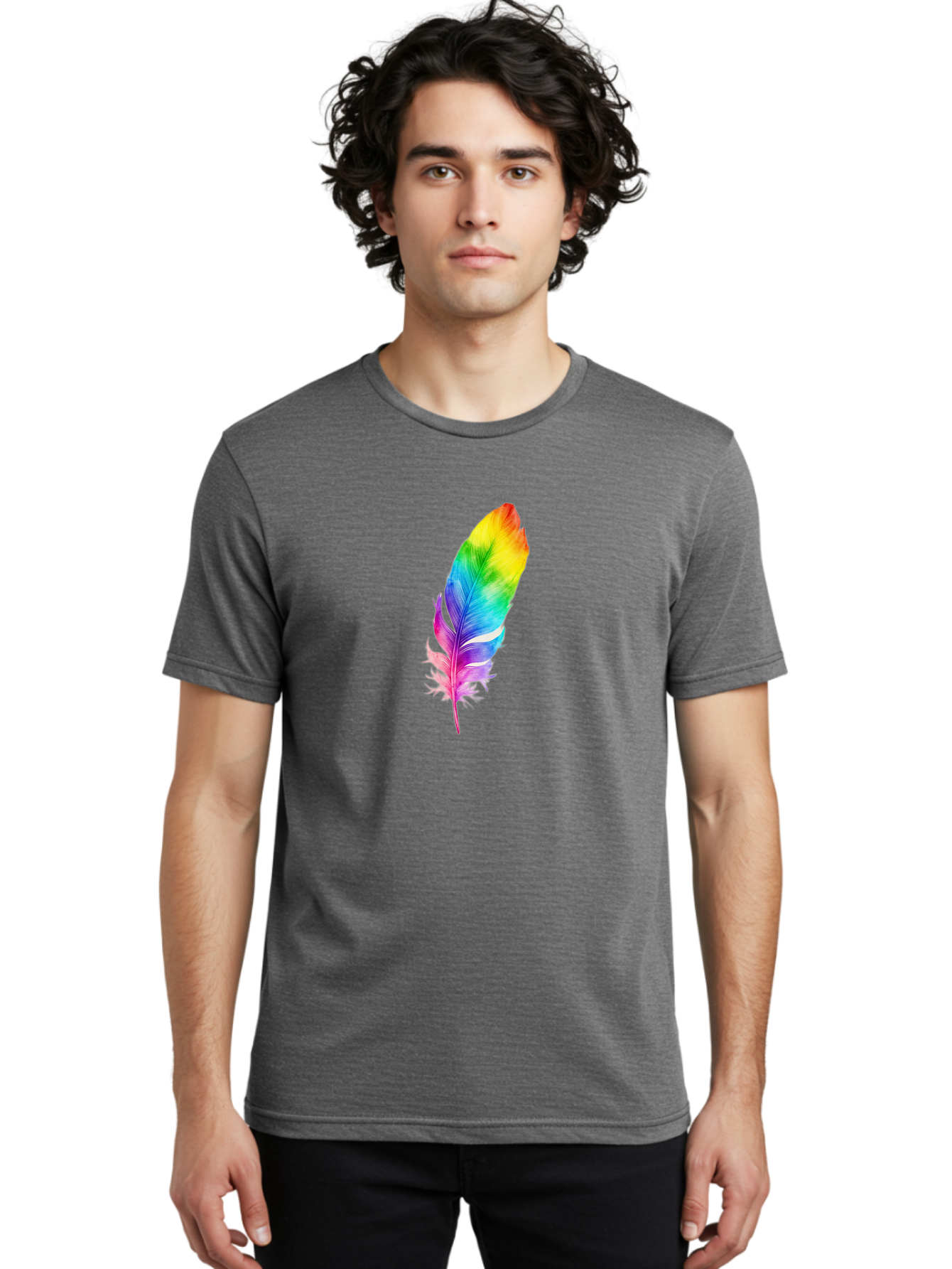 Rainbow-Feather-14 Men'S Graphic Tee, 100% Cotton, Comfortable Casual Summer Wear, Machine Washable, Vintage Camera, Old Camera, Antique Camera, Black Camera, Classic Photography, Photography Equipment, Nostalgic Device, Film Camera, Baj222 29