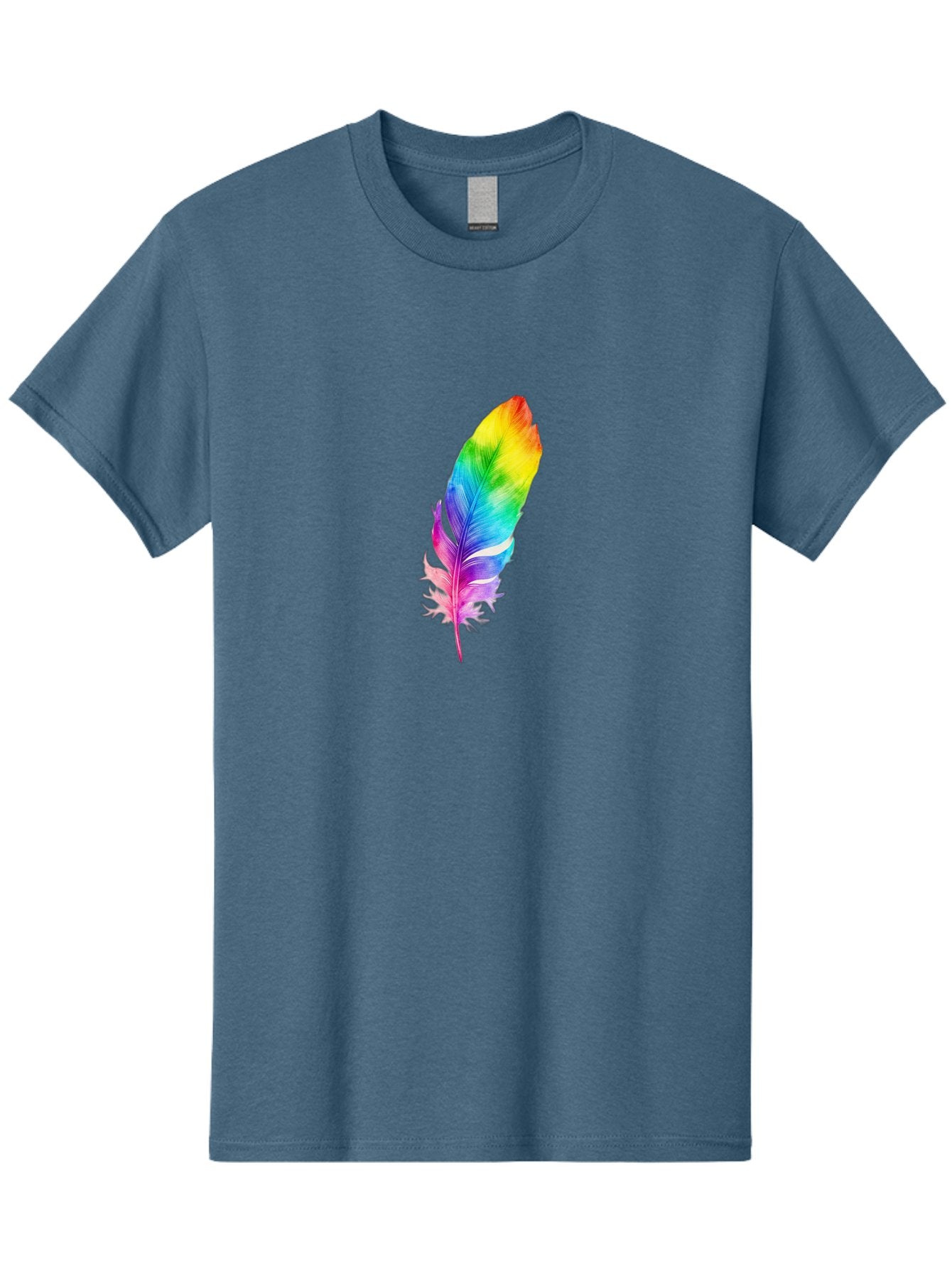 Rainbow-Feather-14 Men'S Graphic Tee, 100% Cotton, Comfortable Casual Summer Wear, Machine Washable, Vintage Camera, Old Camera, Antique Camera, Black Camera, Classic Photography, Photography Equipment, Nostalgic Device, Film Camera, Baj222 5
