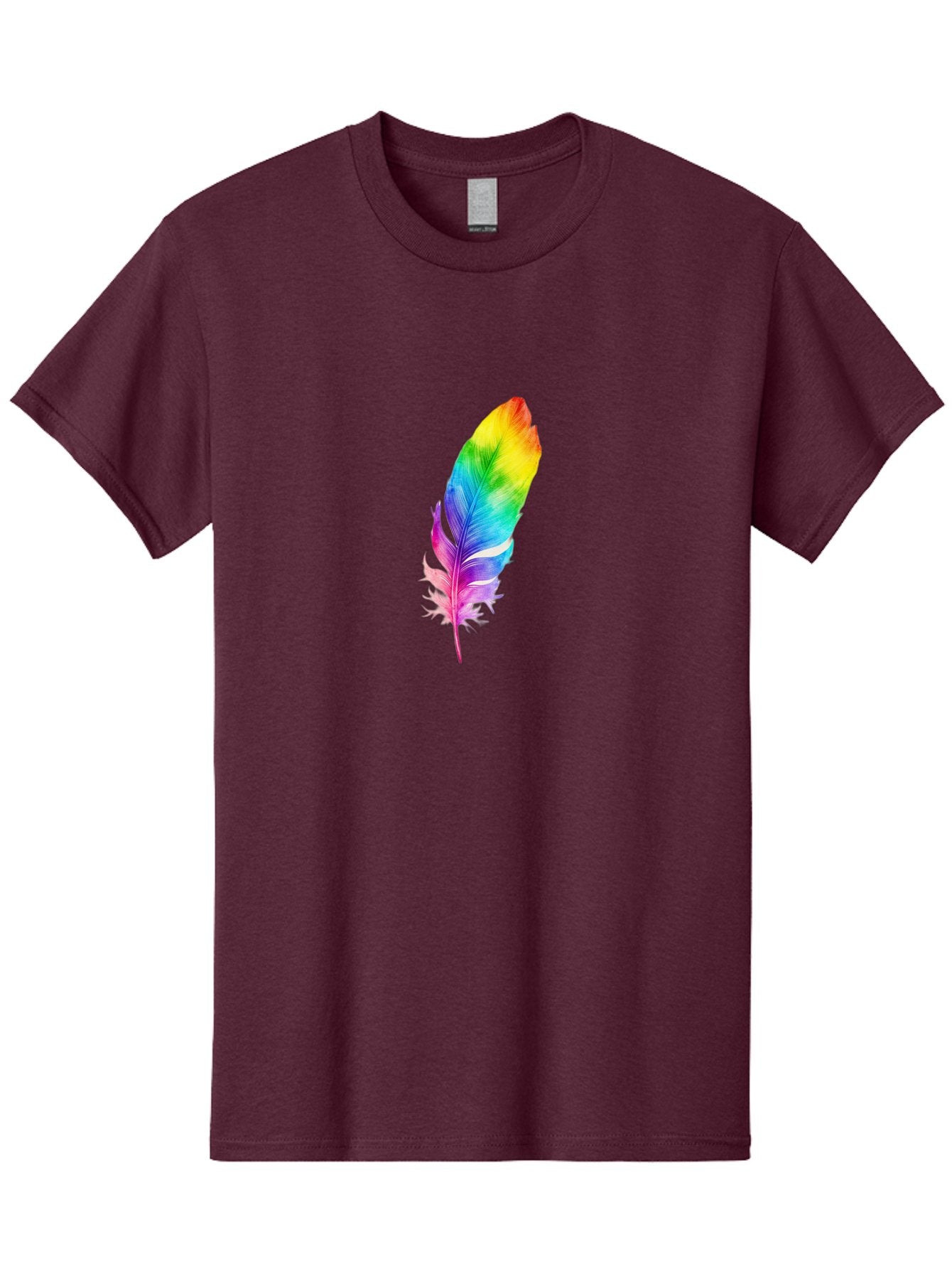 Rainbow-Feather-14 Men'S Graphic Tee, 100% Cotton, Comfortable Casual Summer Wear, Machine Washable, Vintage Camera, Old Camera, Antique Camera, Black Camera, Classic Photography, Photography Equipment, Nostalgic Device, Film Camera, Baj222 8