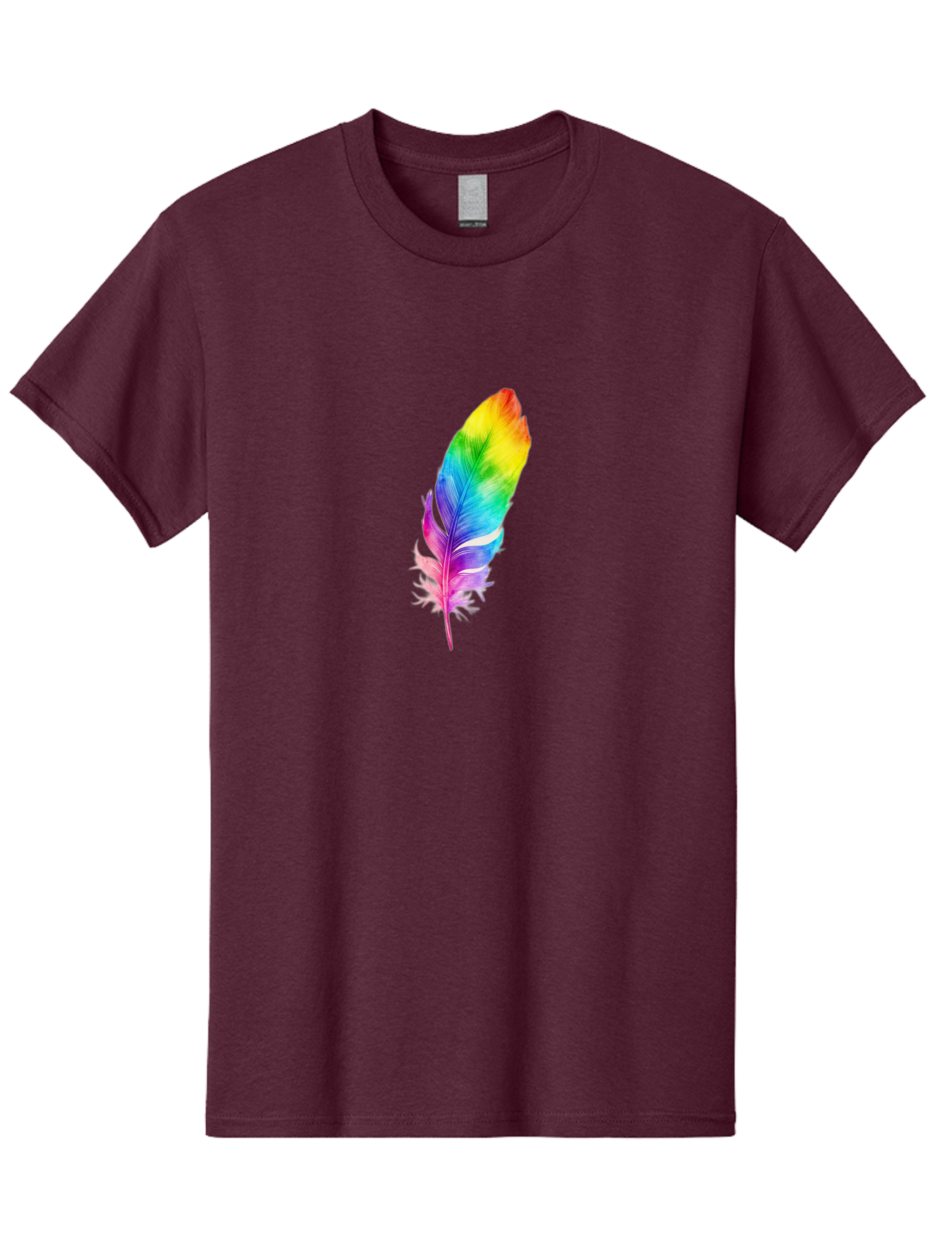 Rainbow-Feather-14 Men'S Graphic Tee, 100% Cotton, Comfortable Casual Summer Wear, Machine Washable, Vintage Camera, Old Camera, Antique Camera, Black Camera, Classic Photography, Photography Equipment, Nostalgic Device, Film Camera, Baj222 6