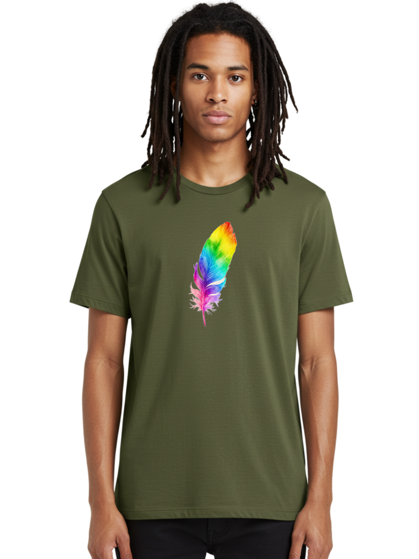 Rainbow-Feather-14 Men'S Graphic Tee, 100% Cotton, Comfortable Casual Summer Wear, Machine Washable, Vintage Camera, Old Camera, Antique Camera, Black Camera, Classic Photography, Photography Equipment, Nostalgic Device, Film Camera, Baj222 30