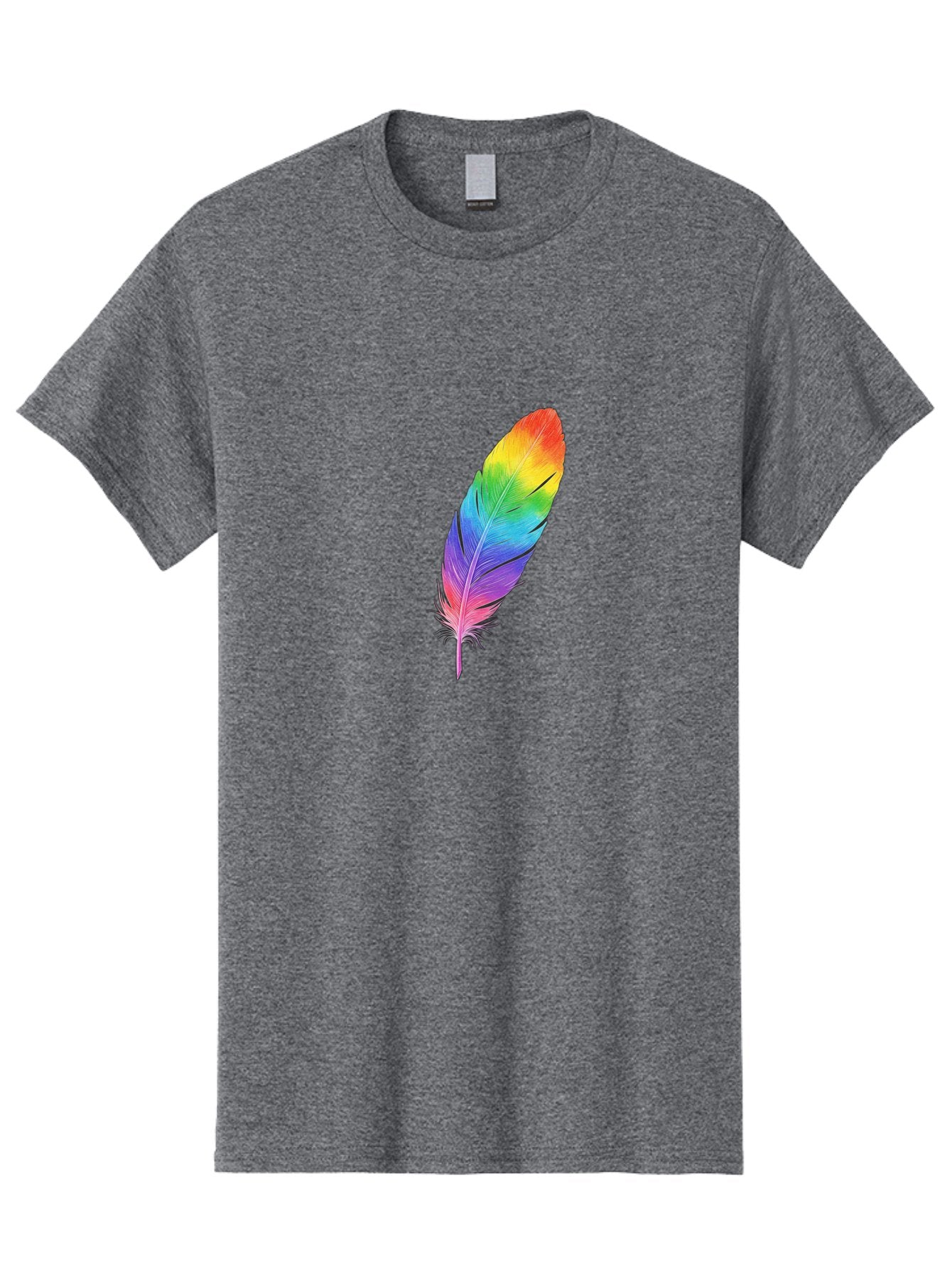 Rainbow-Feather-15 Men'S Graphic Tee, 100% Cotton, Comfortable Casual Summer Wear, Machine Washable, Vintage Camera, Old Camera, Antique Camera, Black Camera, Classic Photography, Photography Equipment, Nostalgic Device, Film Camera, Baj223 15