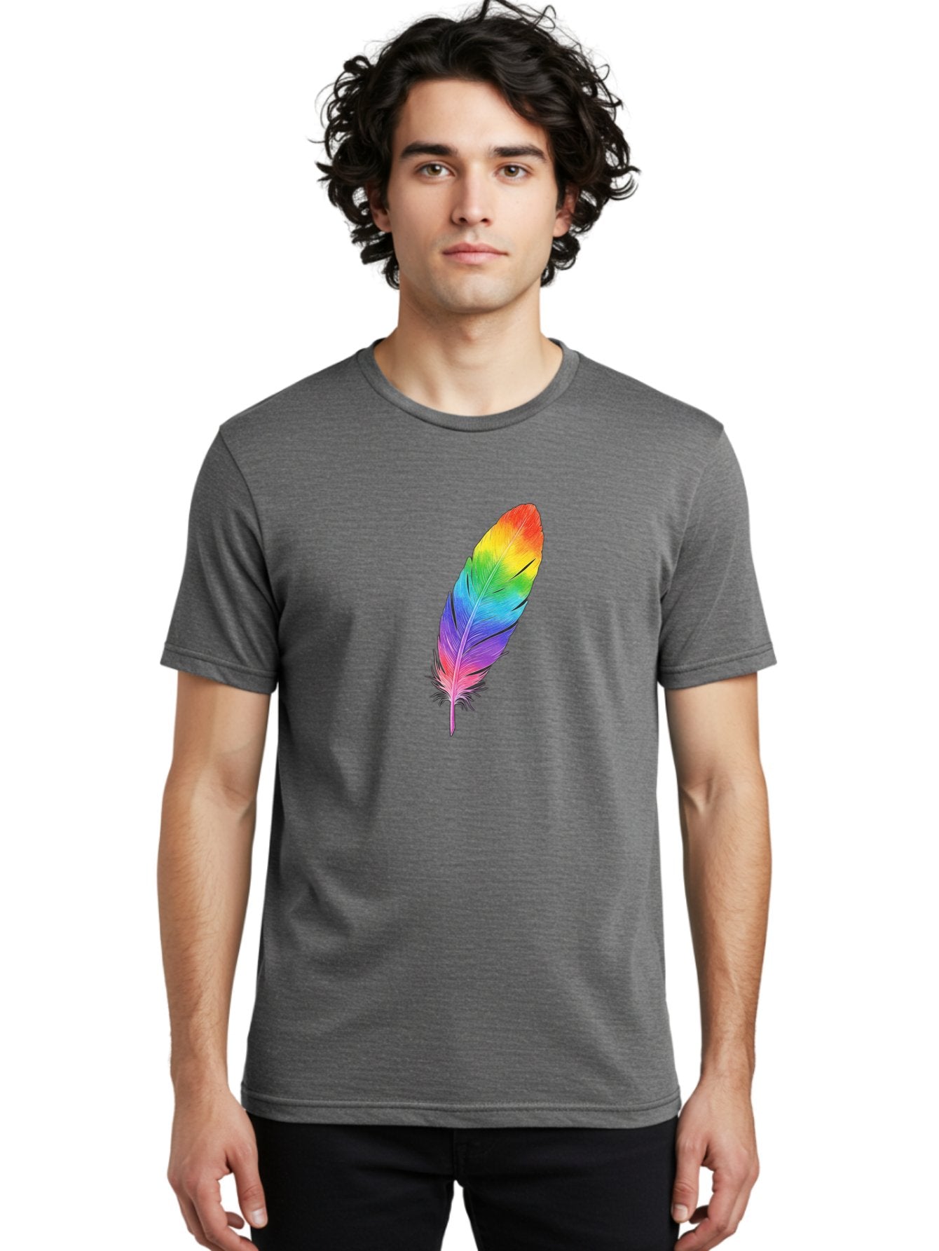 Rainbow-Feather-15 Men'S Graphic Tee, 100% Cotton, Comfortable Casual Summer Wear, Machine Washable, Vintage Camera, Old Camera, Antique Camera, Black Camera, Classic Photography, Photography Equipment, Nostalgic Device, Film Camera, Baj223 30