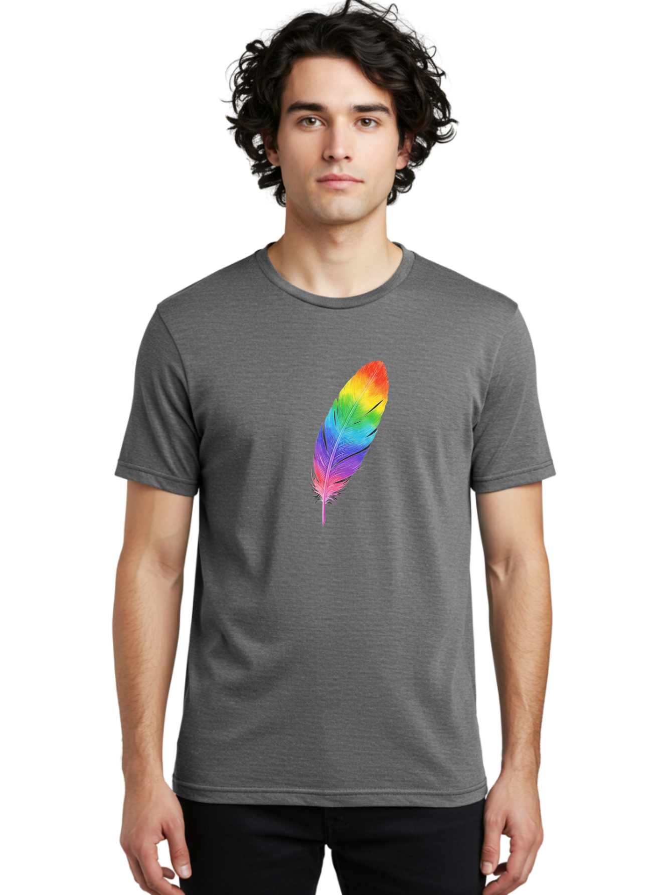 Rainbow-Feather-15 Men'S Graphic Tee, 100% Cotton, Comfortable Casual Summer Wear, Machine Washable, Vintage Camera, Old Camera, Antique Camera, Black Camera, Classic Photography, Photography Equipment, Nostalgic Device, Film Camera, Baj223 16