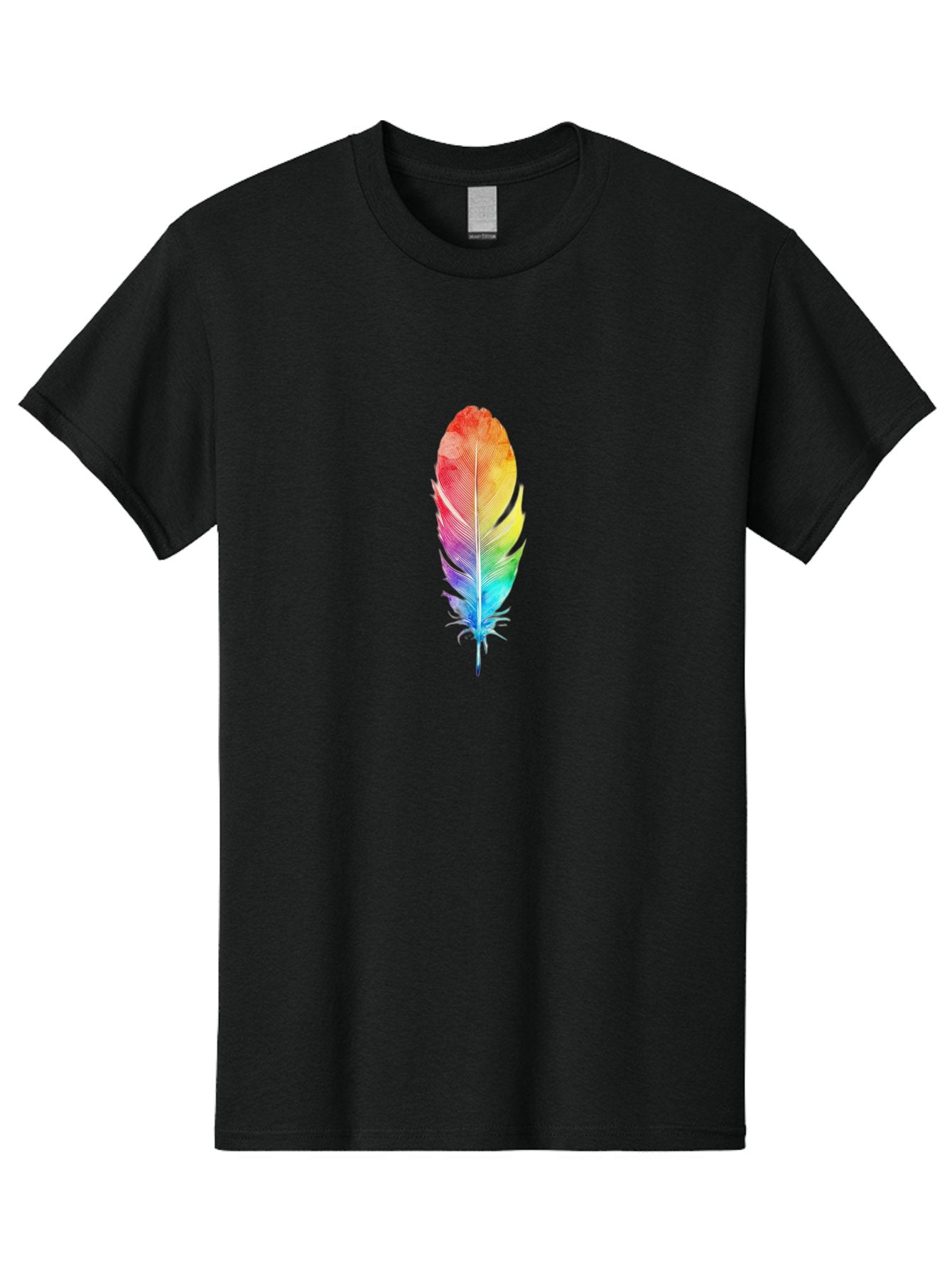 Rainbow-Feather-2 Men'S Graphic Tee, 100% Cotton, Comfortable Casual Summer Wear, Machine Washable, Vintage Camera, Old Camera, Antique Camera, Black Camera, Classic Photography, Photography Equipment, Nostalgic Device, Film Camera, Camera Art Baj225 8