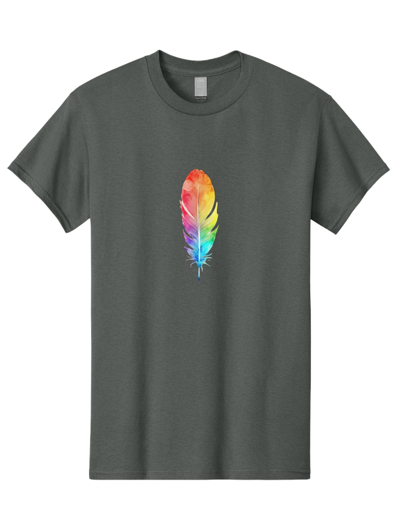 Rainbow-Feather-2 Men'S Graphic Tee, 100% Cotton, Comfortable Casual Summer Wear, Machine Washable, Vintage Camera, Old Camera, Antique Camera, Black Camera, Classic Photography, Photography Equipment, Nostalgic Device, Film Camera, Camera Art Baj225 5