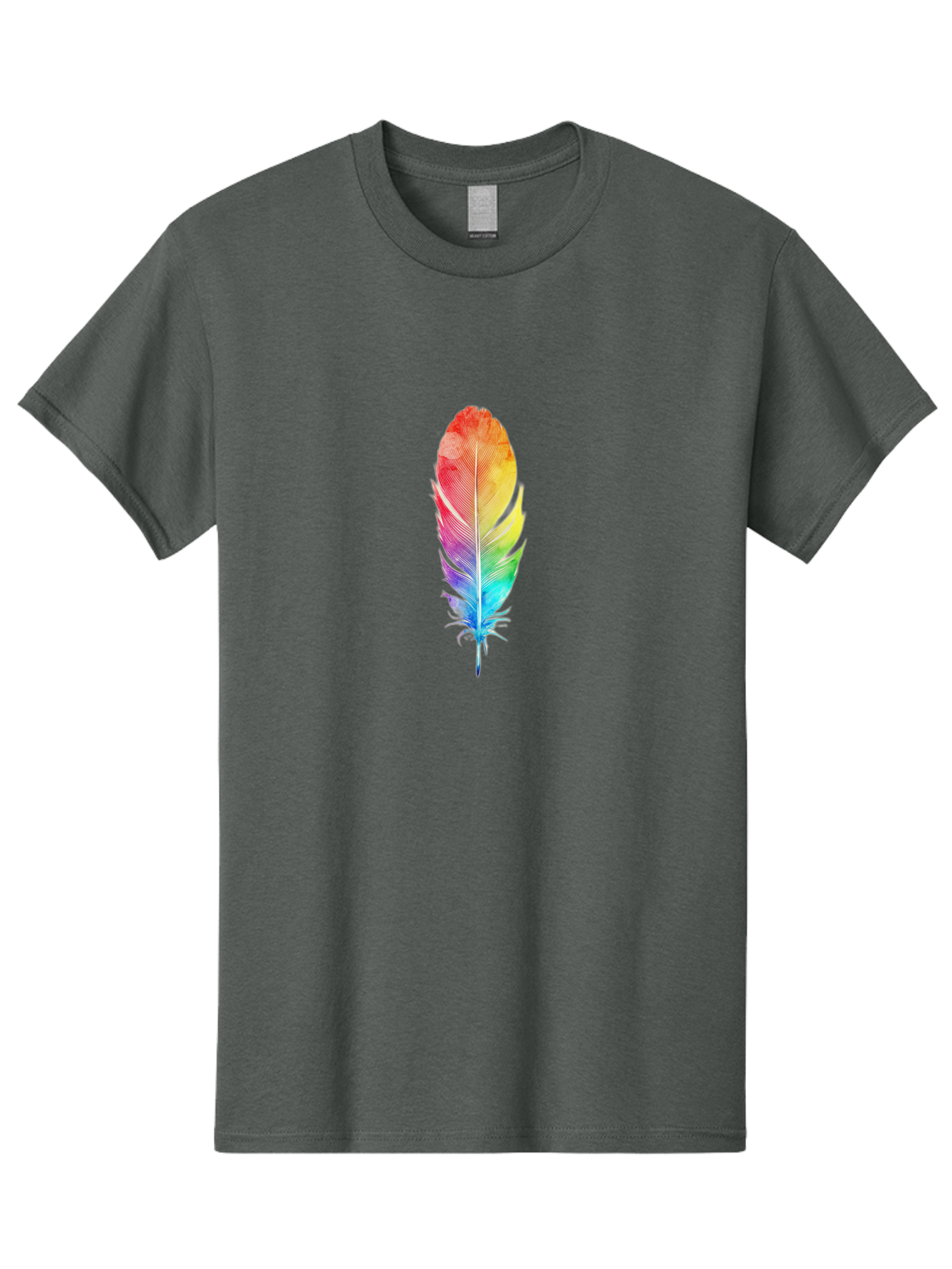 Rainbow-Feather-2 Men'S Graphic Tee, 100% Cotton, Comfortable Casual Summer Wear, Machine Washable, Vintage Camera, Old Camera, Antique Camera, Black Camera, Classic Photography, Photography Equipment, Nostalgic Device, Film Camera, Camera Art Baj225 8