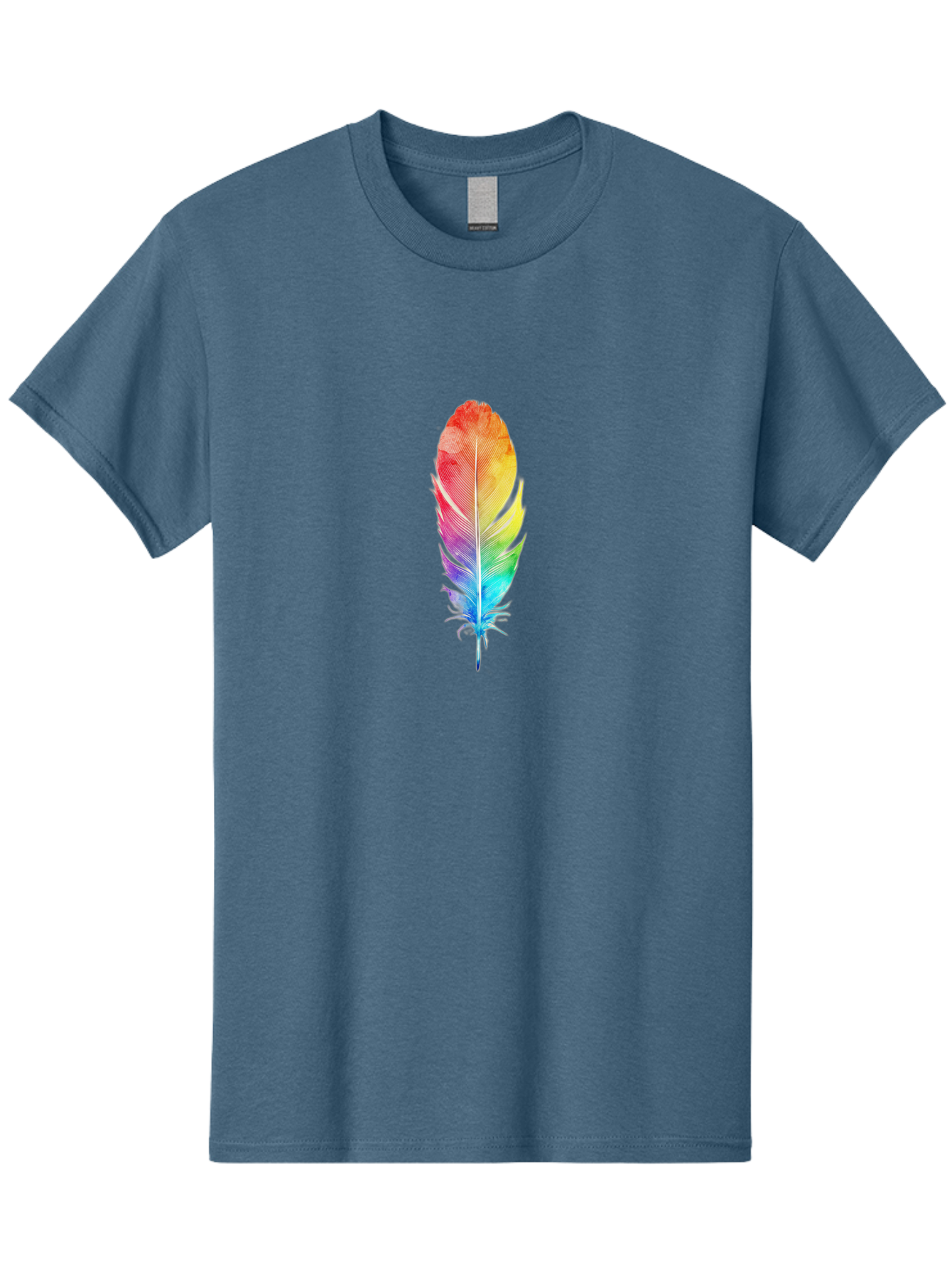 Rainbow-Feather-2 Men'S Graphic Tee, 100% Cotton, Comfortable Casual Summer Wear, Machine Washable, Vintage Camera, Old Camera, Antique Camera, Black Camera, Classic Photography, Photography Equipment, Nostalgic Device, Film Camera, Camera Art Baj225 15
