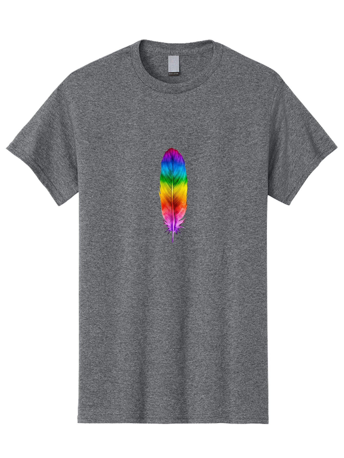 Rainbow-Feather-3 Men'S Graphic Tee, 100% Cotton, Comfortable Casual Summer Wear, Machine Washable, Vintage Camera, Old Camera, Antique Camera, Black Camera, Classic Photography, Photography Equipment, Nostalgic Device, Film Camera, Camera Art Baj226 3