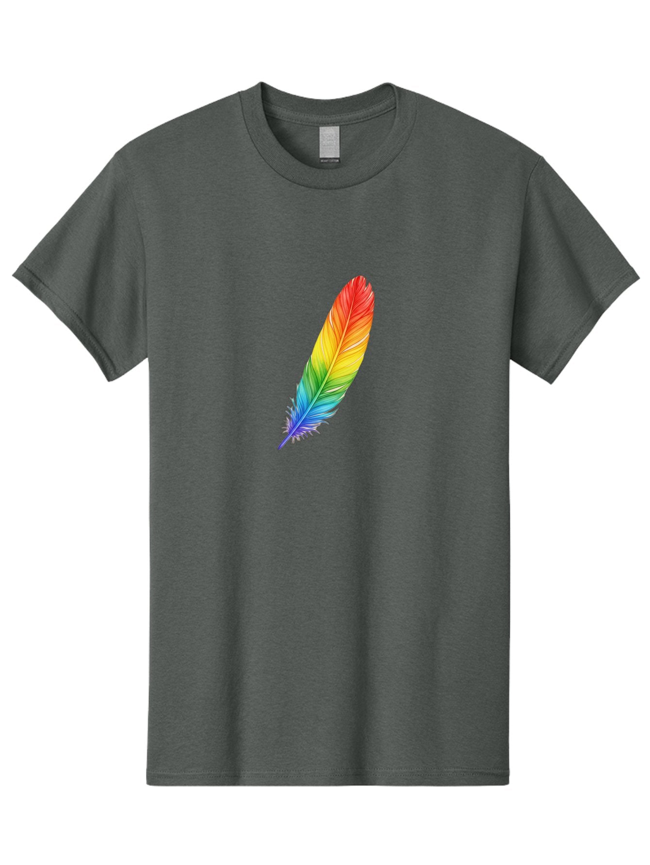 Rainbow-Feather-4 Men'S Graphic Tee, 100% Cotton, Comfortable Casual Summer Wear, Machine Washable, Vintage Camera, Old Camera, Antique Camera, Black Camera, Classic Photography, Photography Equipment, Nostalgic Device, Film Camera, Camera Art Baj227 7