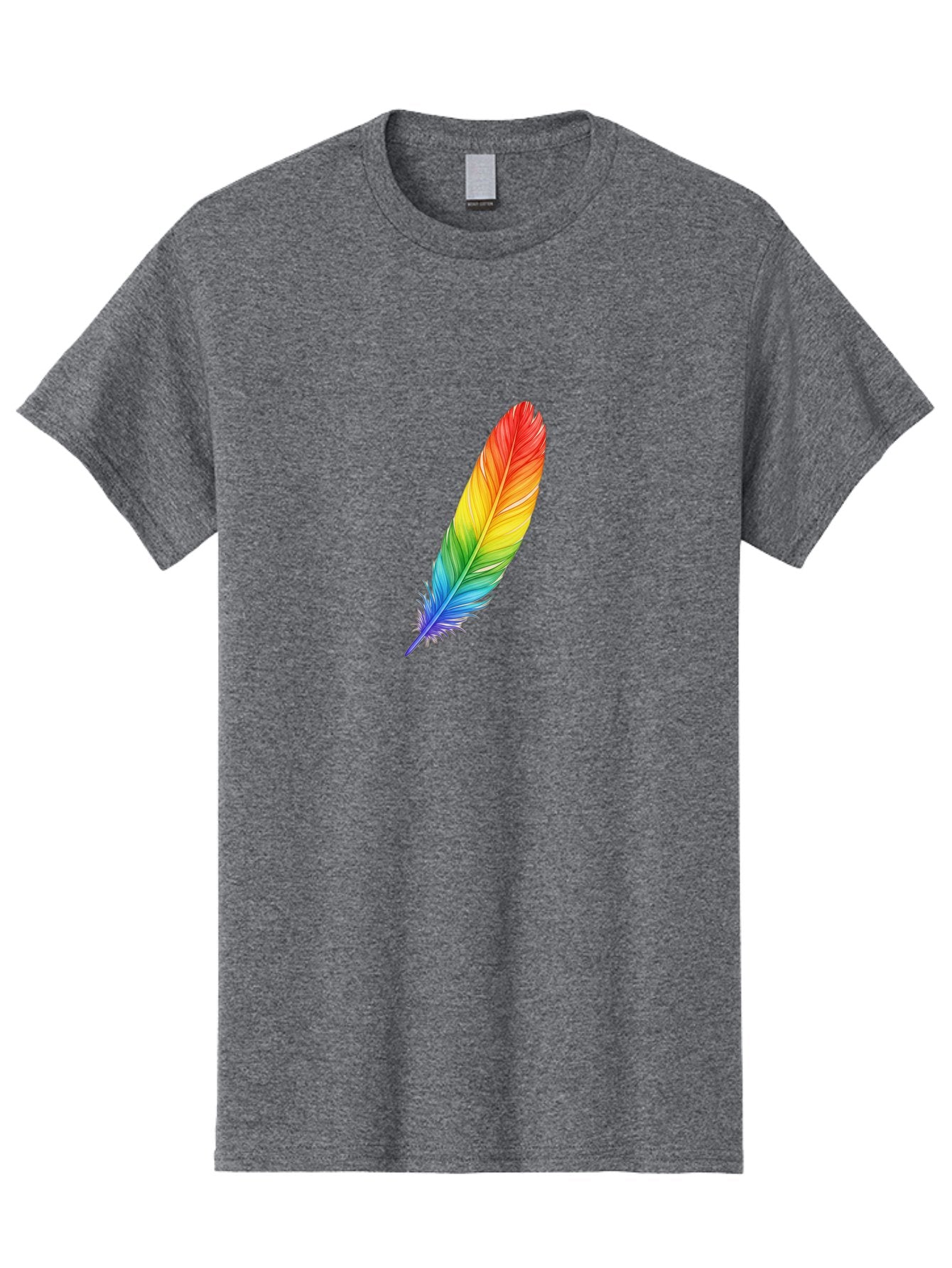 Rainbow-Feather-4 Men'S Graphic Tee, 100% Cotton, Comfortable Casual Summer Wear, Machine Washable, Vintage Camera, Old Camera, Antique Camera, Black Camera, Classic Photography, Photography Equipment, Nostalgic Device, Film Camera, Camera Art Baj227