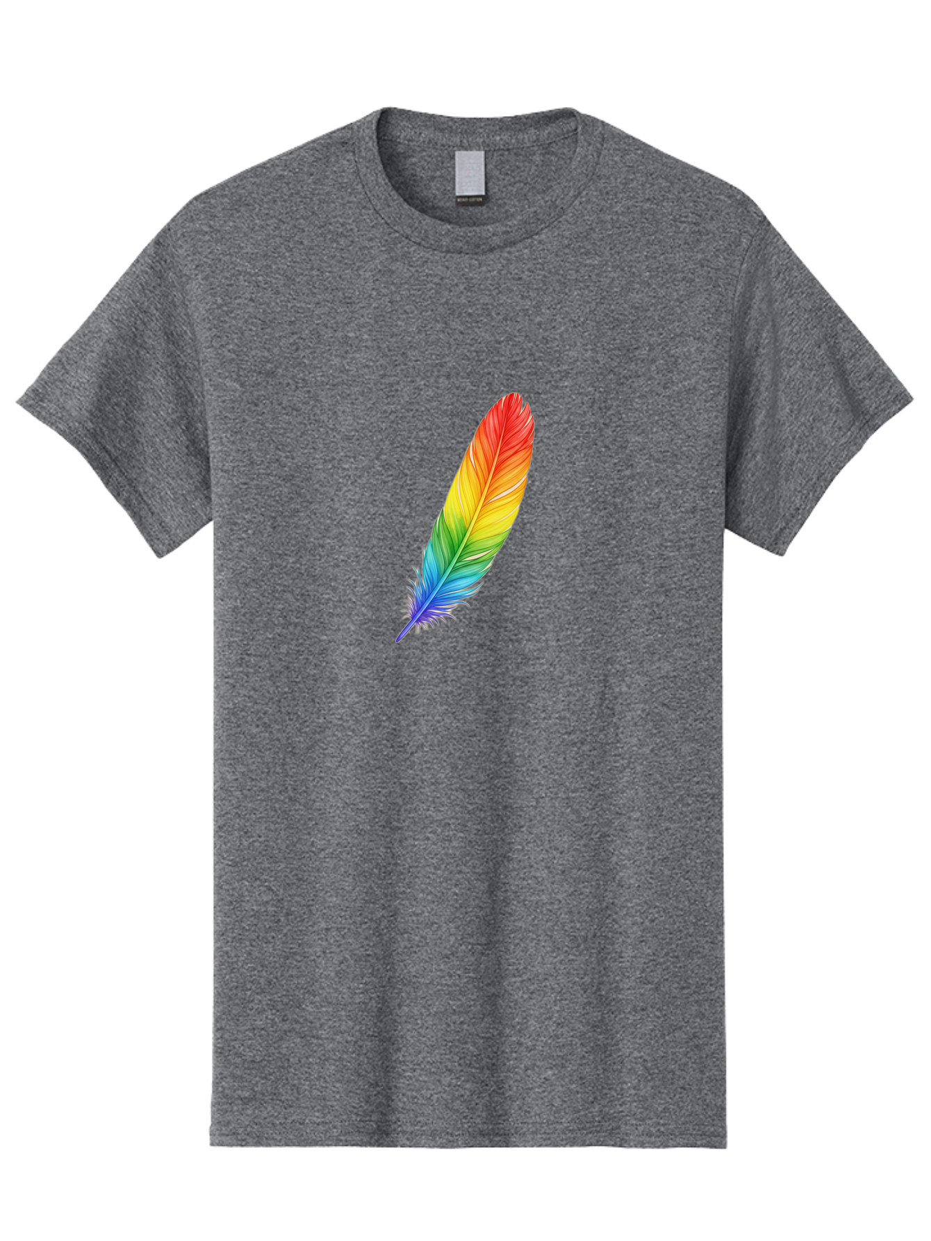 Rainbow-Feather-4 Men'S Graphic Tee, 100% Cotton, Comfortable Casual Summer Wear, Machine Washable, Vintage Camera, Old Camera, Antique Camera, Black Camera, Classic Photography, Photography Equipment, Nostalgic Device, Film Camera, Camera Art Baj227 11