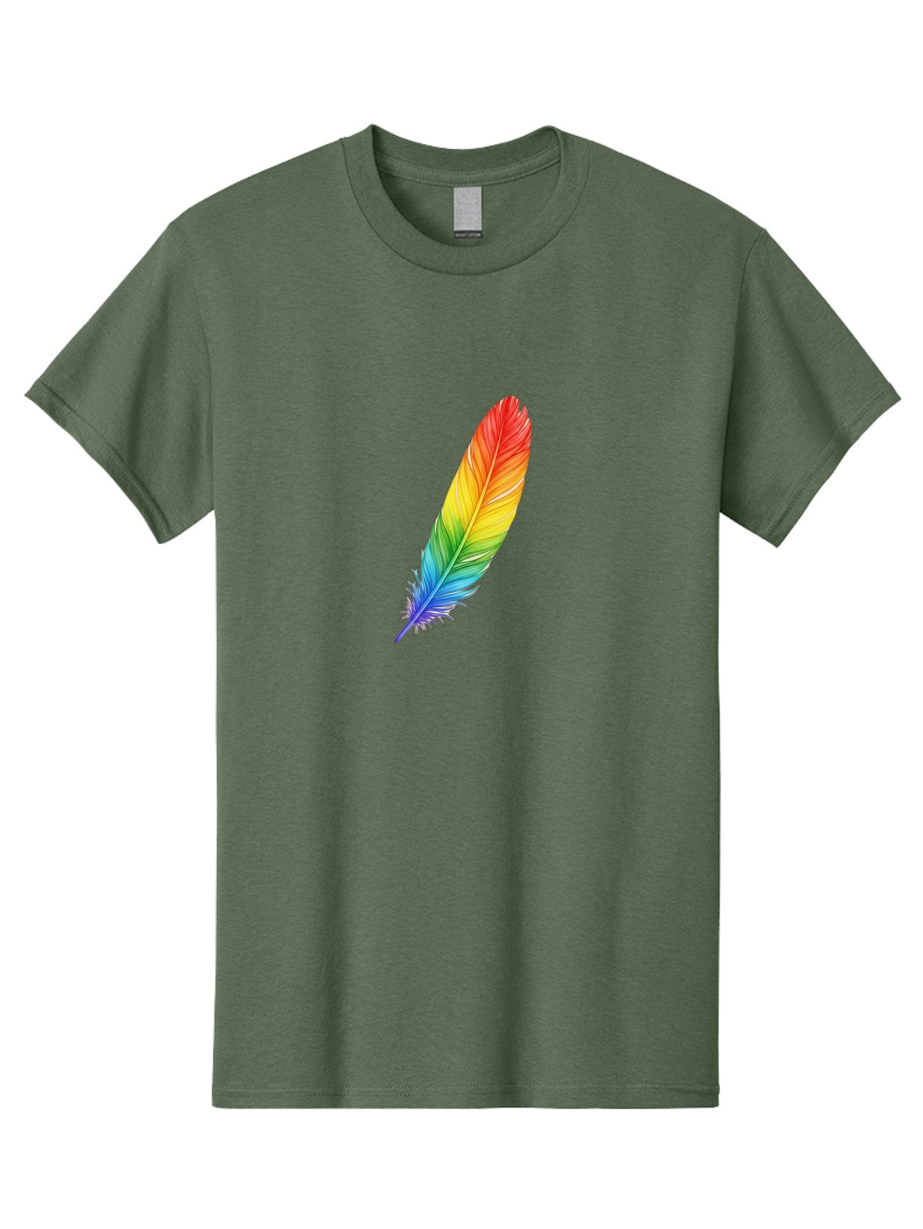 Rainbow-Feather-4 Men'S Graphic Tee, 100% Cotton, Comfortable Casual Summer Wear, Machine Washable, Vintage Camera, Old Camera, Antique Camera, Black Camera, Classic Photography, Photography Equipment, Nostalgic Device, Film Camera, Camera Art Baj227 5