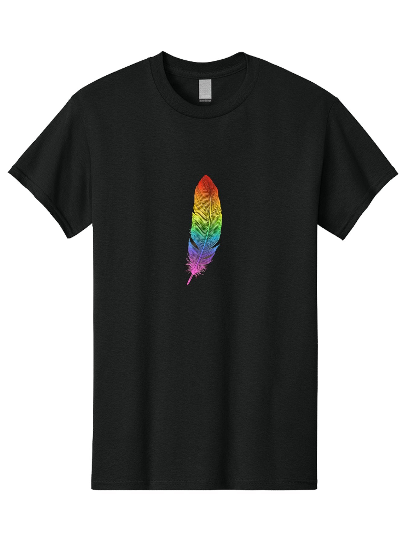 Rainbow-Feather-5 Men'S Graphic Tee, 100% Cotton, Comfortable Casual Summer Wear, Machine Washable, Vintage Camera, Old Camera, Antique Camera, Black Camera, Classic Photography, Photography Equipment, Nostalgic Device, Film Camera, Camera Art Baj228