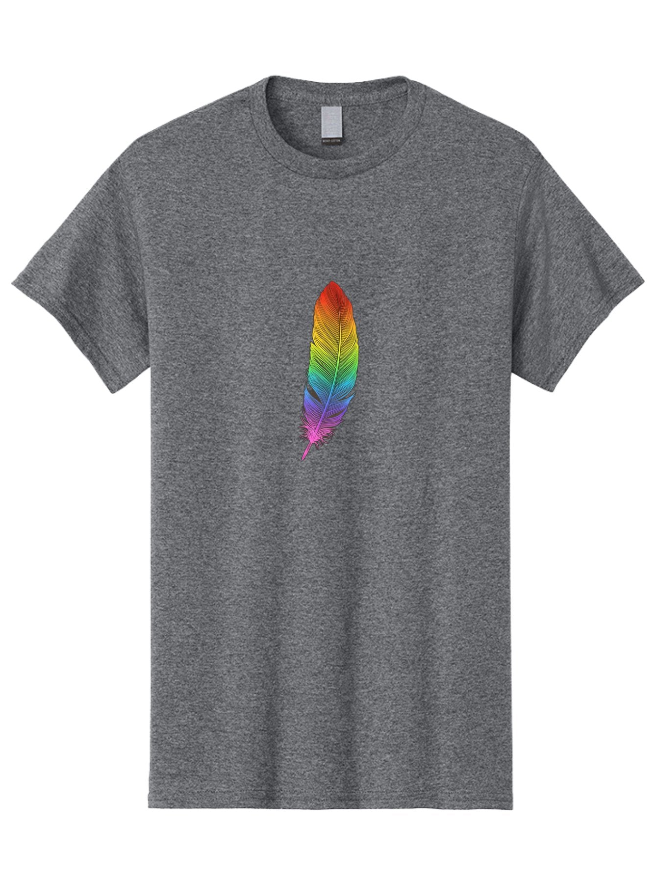 Rainbow-Feather-5 Men'S Graphic Tee, 100% Cotton, Comfortable Casual Summer Wear, Machine Washable, Vintage Camera, Old Camera, Antique Camera, Black Camera, Classic Photography, Photography Equipment, Nostalgic Device, Film Camera, Camera Art Baj228 8