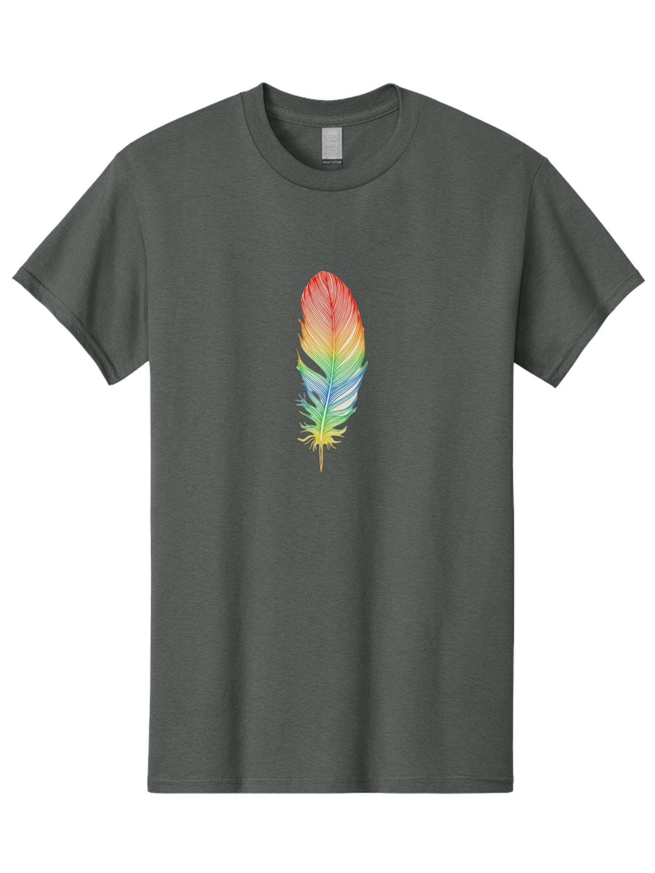 Rainbow-Feather-6 Men'S Graphic Tee, 100% Cotton, Comfortable Casual Summer Wear, Machine Washable, Vintage Camera, Old Camera, Antique Camera, Black Camera, Classic Photography, Photography Equipment, Nostalgic Device, Film Camera, Camera Art Baj229 8