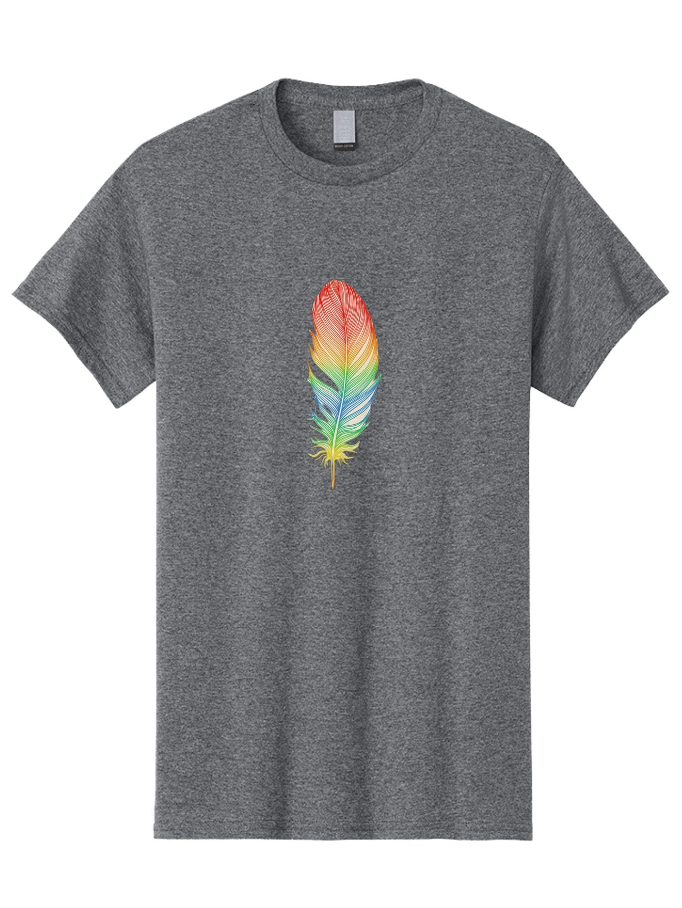 Rainbow-Feather-6 Men'S Graphic Tee, 100% Cotton, Comfortable Casual Summer Wear, Machine Washable, Vintage Camera, Old Camera, Antique Camera, Black Camera, Classic Photography, Photography Equipment, Nostalgic Device, Film Camera, Camera Art Baj229 4