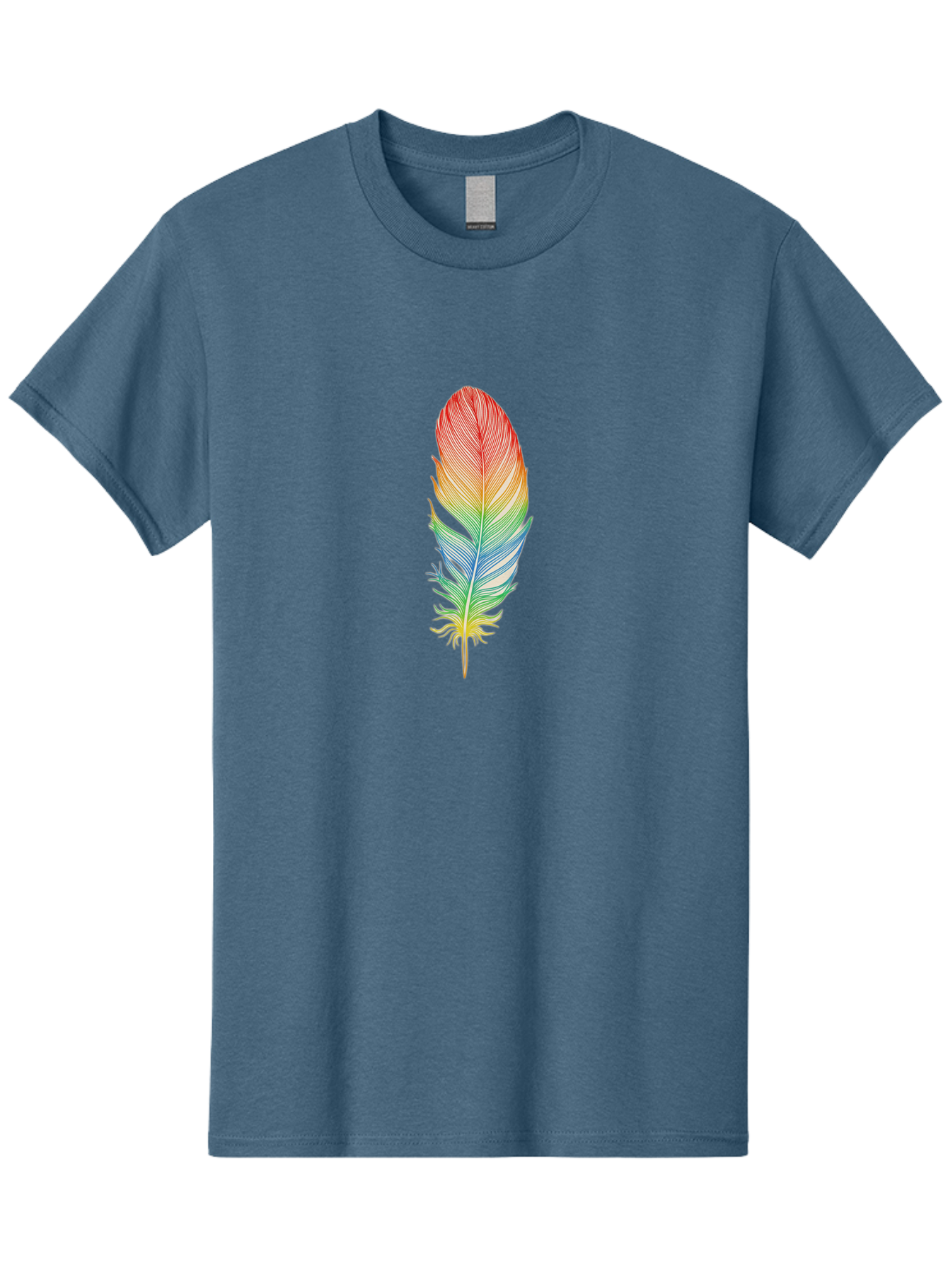 Rainbow-Feather-6 Men'S Graphic Tee, 100% Cotton, Comfortable Casual Summer Wear, Machine Washable, Vintage Camera, Old Camera, Antique Camera, Black Camera, Classic Photography, Photography Equipment, Nostalgic Device, Film Camera, Camera Art Baj229 15