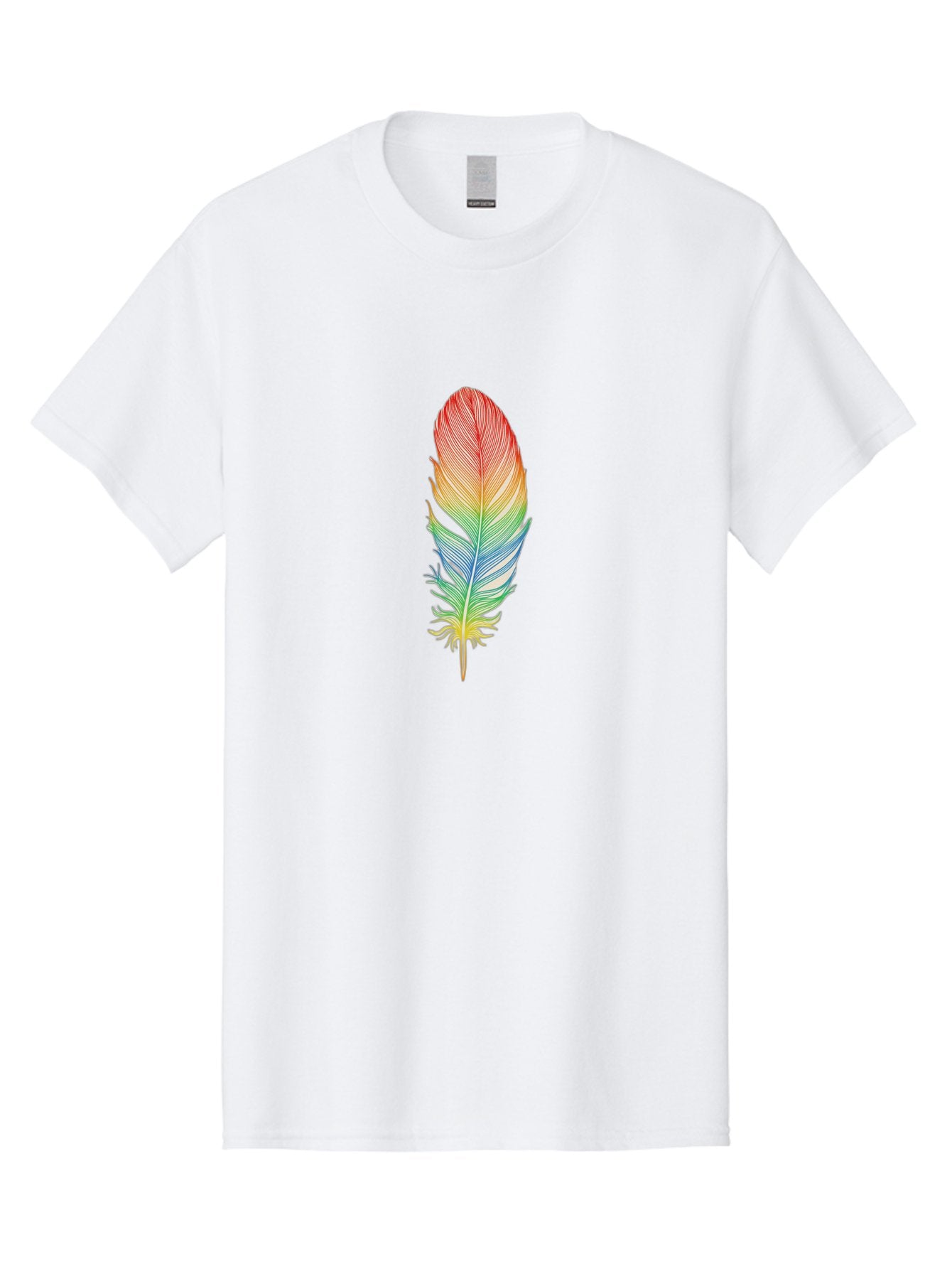 Rainbow-Feather-6 Men'S Graphic Tee, 100% Cotton, Comfortable Casual Summer Wear, Machine Washable, Vintage Camera, Old Camera, Antique Camera, Black Camera, Classic Photography, Photography Equipment, Nostalgic Device, Film Camera, Camera Art Baj229
