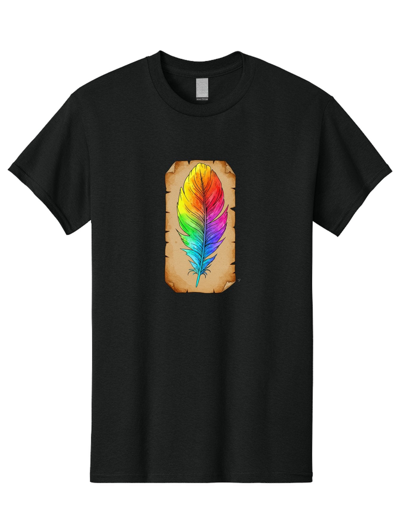 Rainbow-Feather-7 Men'S Graphic Tee, 100% Cotton, Comfortable Casual Summer Wear, Machine Washable, Vintage Camera, Old Camera, Antique Camera, Black Camera, Classic Photography, Photography Equipment, Nostalgic Device, Film Camera, Camera Art Baj230 10