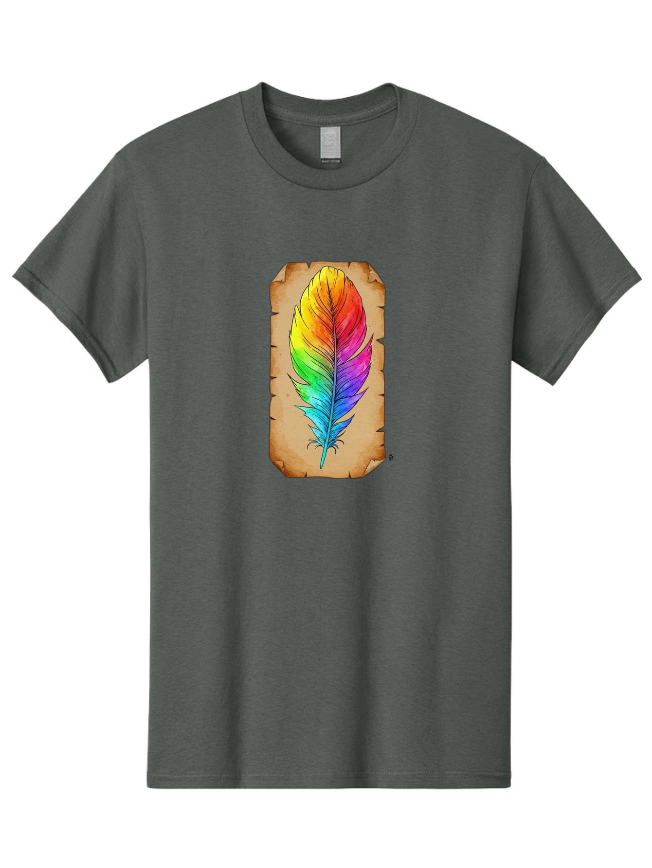 Rainbow-Feather-7 Men'S Graphic Tee, 100% Cotton, Comfortable Casual Summer Wear, Machine Washable, Vintage Camera, Old Camera, Antique Camera, Black Camera, Classic Photography, Photography Equipment, Nostalgic Device, Film Camera, Camera Art Baj230 5