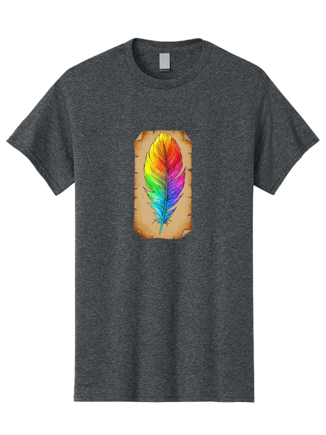Rainbow-Feather-7 Men'S Graphic Tee, 100% Cotton, Comfortable Casual Summer Wear, Machine Washable, Vintage Camera, Old Camera, Antique Camera, Black Camera, Classic Photography, Photography Equipment, Nostalgic Device, Film Camera, Camera Art Baj230 15