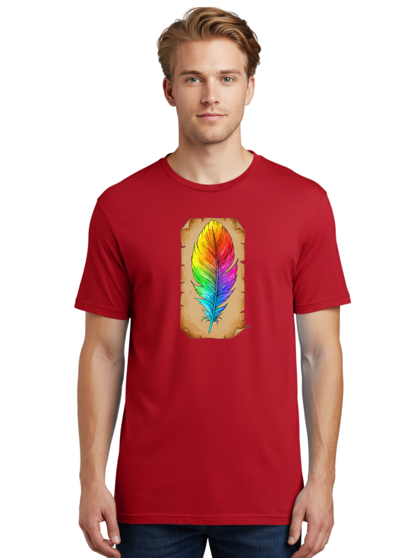 Rainbow-Feather-7 Men'S Graphic Tee, 100% Cotton, Comfortable Casual Summer Wear, Machine Washable, Vintage Camera, Old Camera, Antique Camera, Black Camera, Classic Photography, Photography Equipment, Nostalgic Device, Film Camera, Camera Art Baj230 17