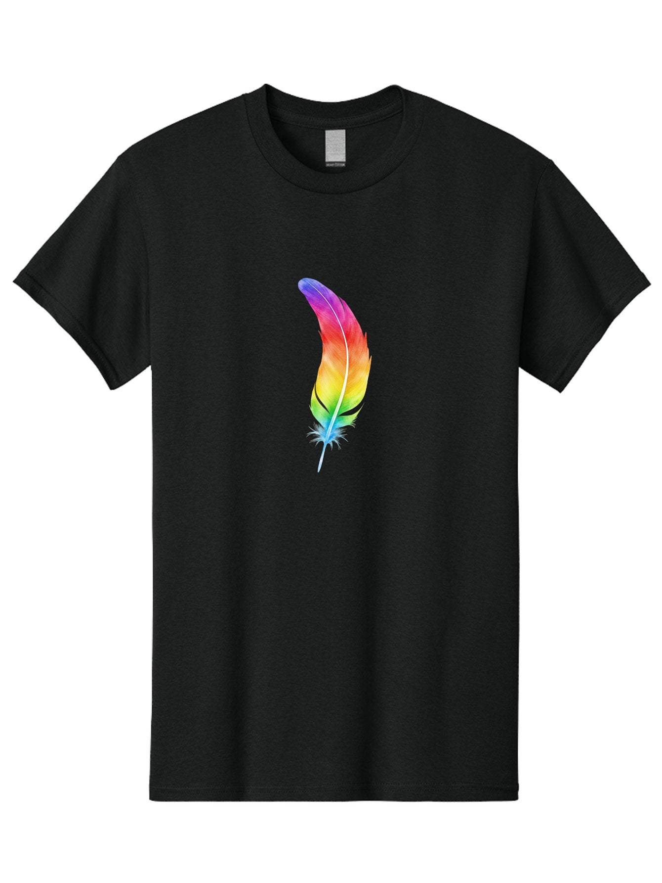Rainbow-Feather-8 Men'S Graphic Tee, 100% Cotton, Comfortable Casual Summer Wear, Machine Washable, Vintage Camera, Old Camera, Antique Camera, Black Camera, Classic Photography, Photography Equipment, Nostalgic Device, Film Camera, Camera Art Baj231 5