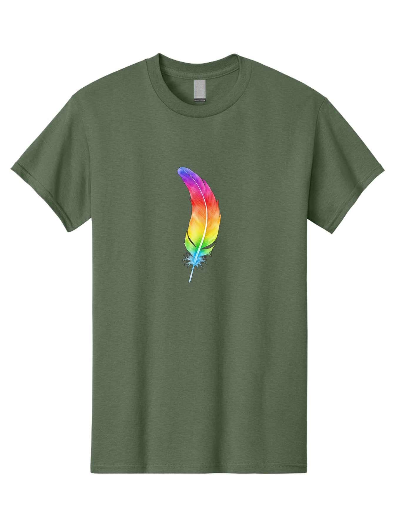 Rainbow-Feather-8 Men'S Graphic Tee, 100% Cotton, Comfortable Casual Summer Wear, Machine Washable, Vintage Camera, Old Camera, Antique Camera, Black Camera, Classic Photography, Photography Equipment, Nostalgic Device, Film Camera, Camera Art Baj231 4