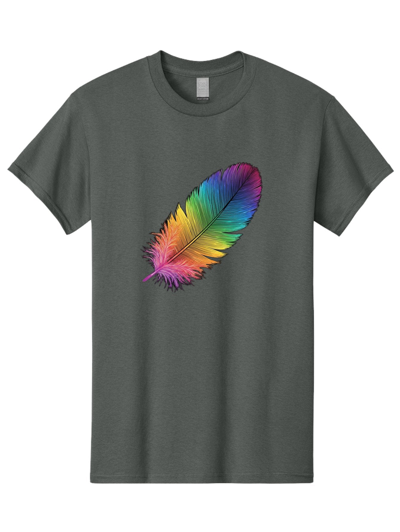 Rainbow-Feather-9 Men'S Graphic Tee, 100% Cotton, Comfortable Casual Summer Wear, Machine Washable, Vintage Camera, Old Camera, Antique Camera, Black Camera, Classic Photography, Photography Equipment, Nostalgic Device, Film Camera, Camera Art Baj232 6