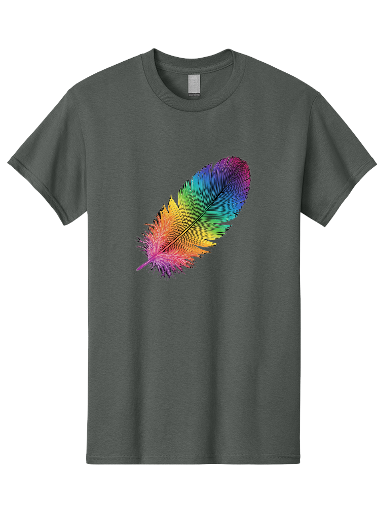 Rainbow-Feather-9 Men'S Graphic Tee, 100% Cotton, Comfortable Casual Summer Wear, Machine Washable, Vintage Camera, Old Camera, Antique Camera, Black Camera, Classic Photography, Photography Equipment, Nostalgic Device, Film Camera, Camera Art Baj232 7