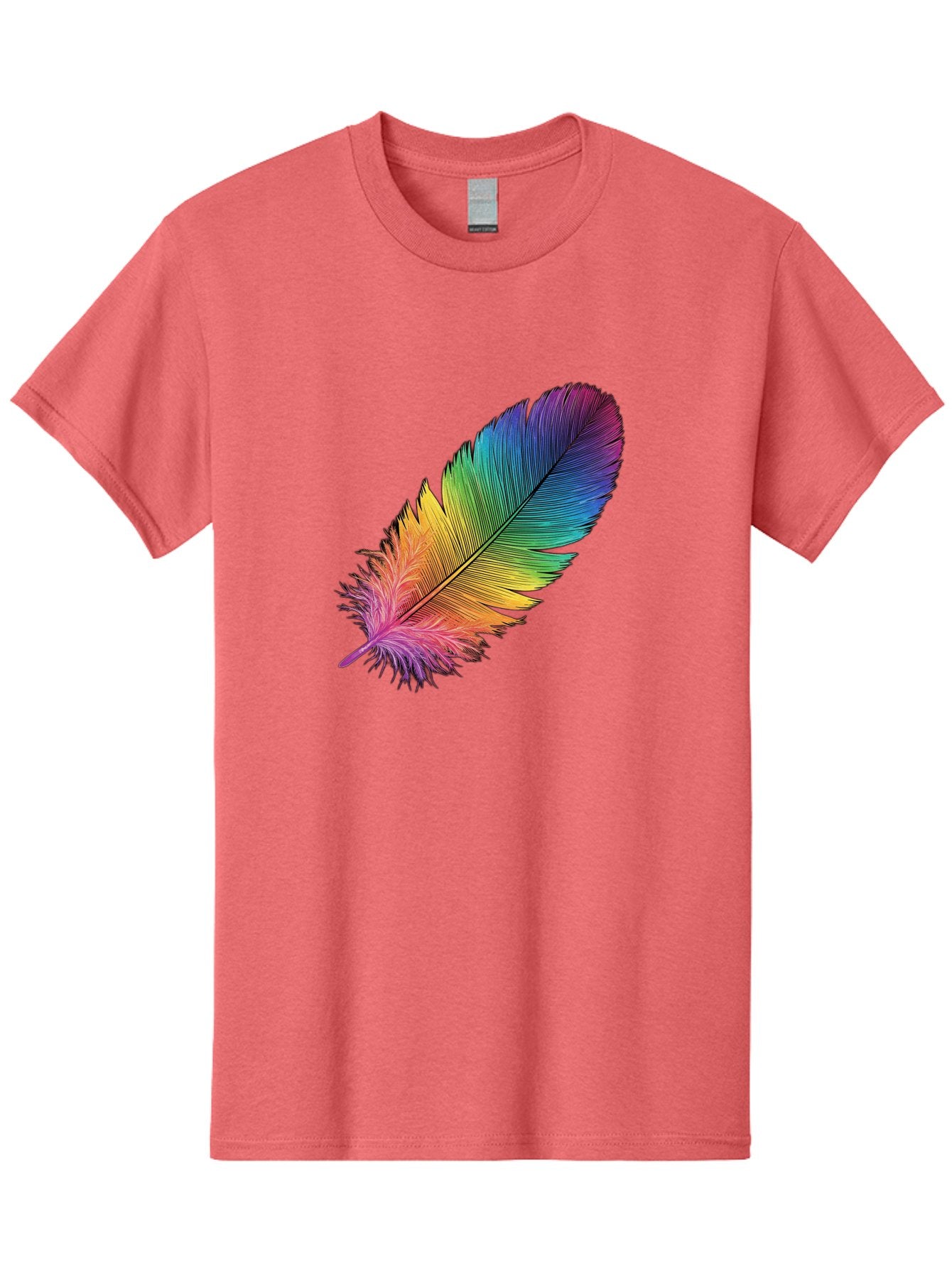 Rainbow-Feather-9 Men'S Graphic Tee, 100% Cotton, Comfortable Casual Summer Wear, Machine Washable, Vintage Camera, Old Camera, Antique Camera, Black Camera, Classic Photography, Photography Equipment, Nostalgic Device, Film Camera, Camera Art Baj232 4