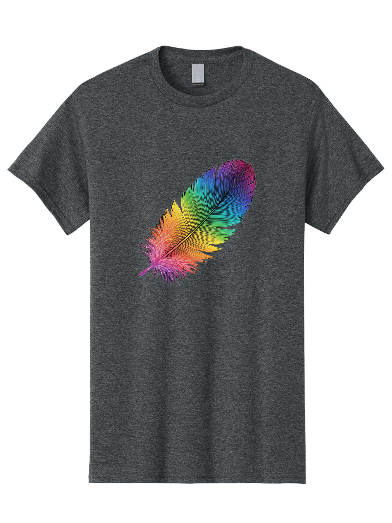Rainbow-Feather-9 Men'S Graphic Tee, 100% Cotton, Comfortable Casual Summer Wear, Machine Washable, Vintage Camera, Old Camera, Antique Camera, Black Camera, Classic Photography, Photography Equipment, Nostalgic Device, Film Camera, Camera Art Baj232 15