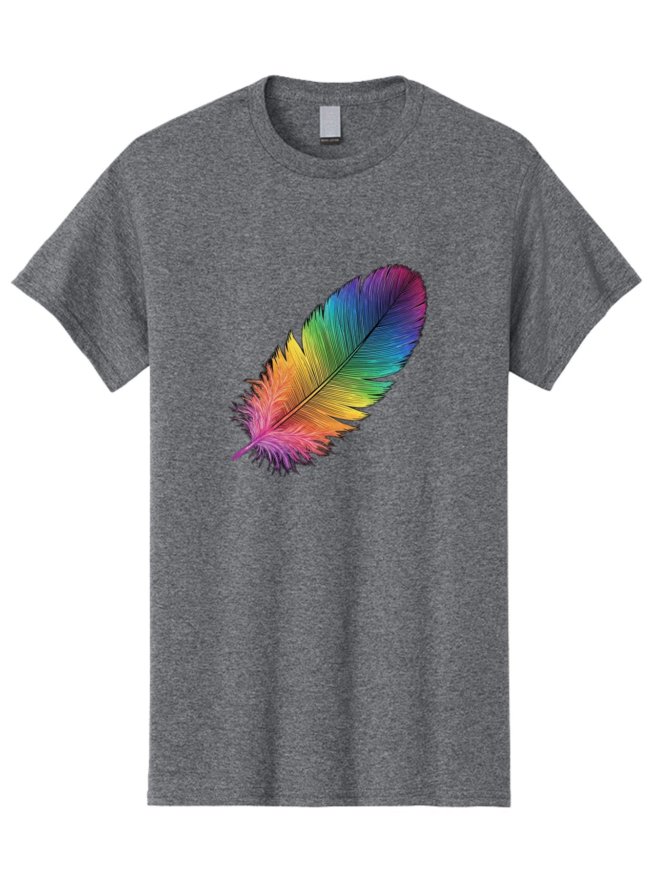 Rainbow-Feather-9 Men'S Graphic Tee, 100% Cotton, Comfortable Casual Summer Wear, Machine Washable, Vintage Camera, Old Camera, Antique Camera, Black Camera, Classic Photography, Photography Equipment, Nostalgic Device, Film Camera, Camera Art Baj232
