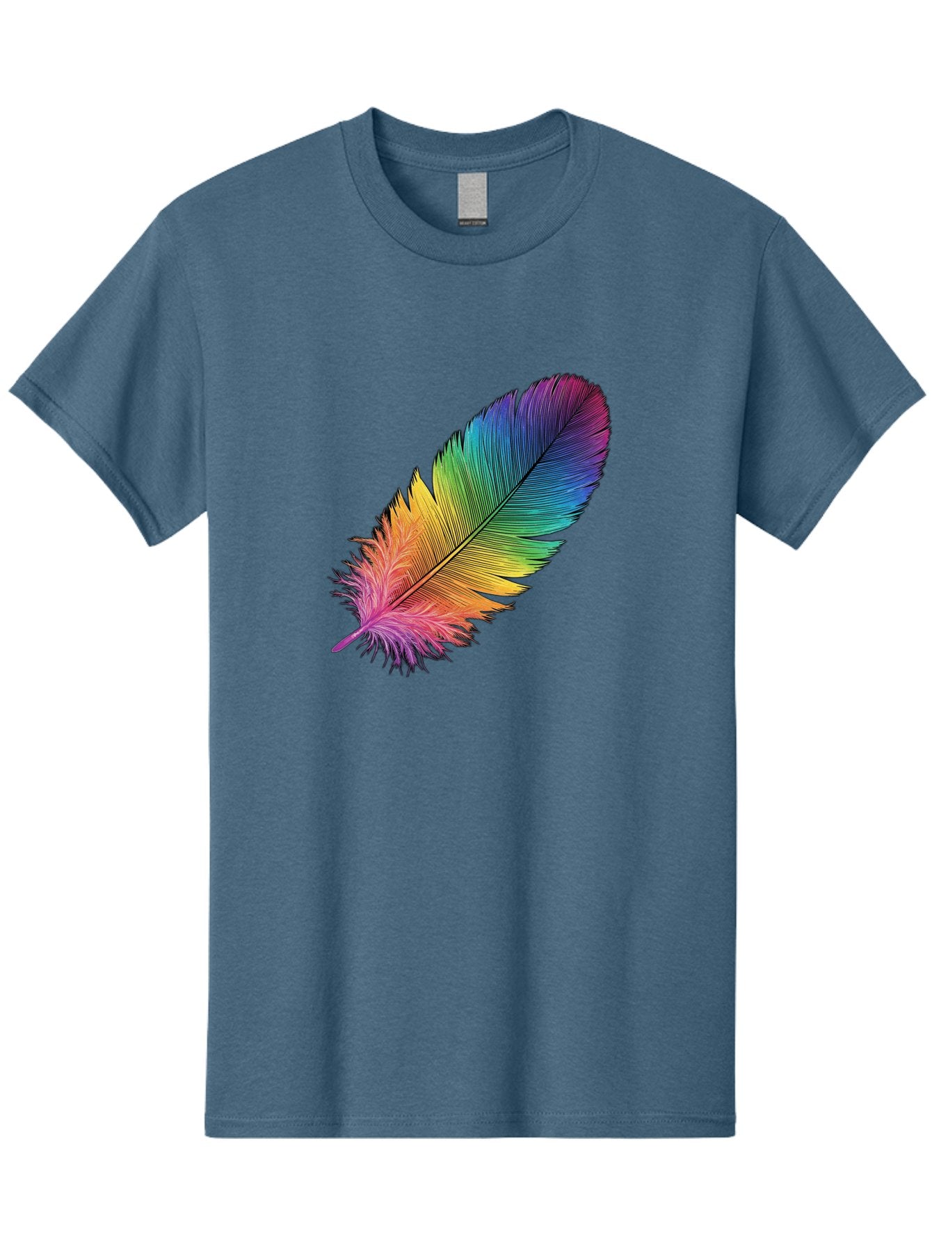 Rainbow-Feather-9 Men'S Graphic Tee, 100% Cotton, Comfortable Casual Summer Wear, Machine Washable, Vintage Camera, Old Camera, Antique Camera, Black Camera, Classic Photography, Photography Equipment, Nostalgic Device, Film Camera, Camera Art Baj232 11