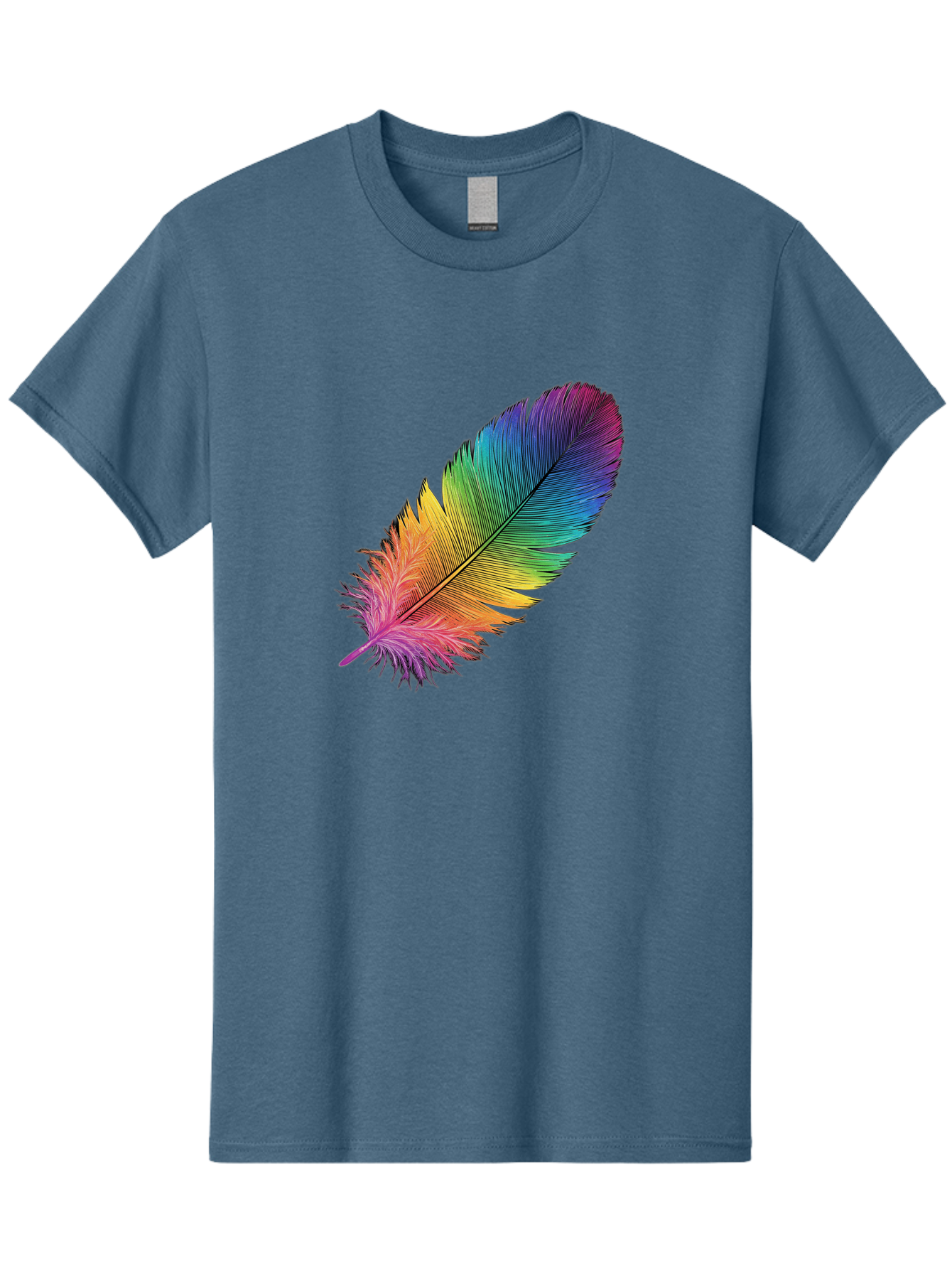 Rainbow-Feather-9 Men'S Graphic Tee, 100% Cotton, Comfortable Casual Summer Wear, Machine Washable, Vintage Camera, Old Camera, Antique Camera, Black Camera, Classic Photography, Photography Equipment, Nostalgic Device, Film Camera, Camera Art Baj232 4