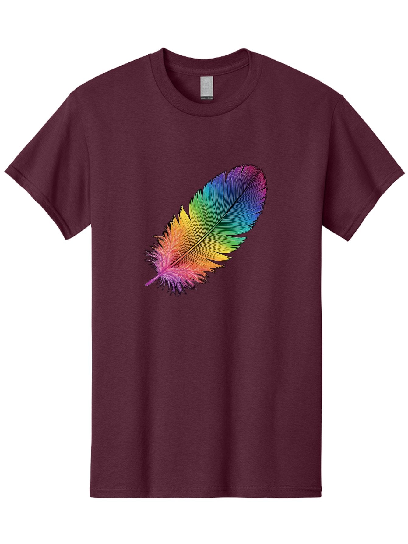 Rainbow-Feather-9 Men'S Graphic Tee, 100% Cotton, Comfortable Casual Summer Wear, Machine Washable, Vintage Camera, Old Camera, Antique Camera, Black Camera, Classic Photography, Photography Equipment, Nostalgic Device, Film Camera, Camera Art Baj232