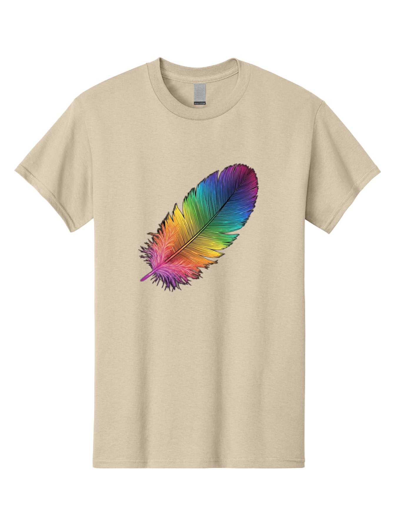 Rainbow-Feather-9 Men'S Graphic Tee, 100% Cotton, Comfortable Casual Summer Wear, Machine Washable, Vintage Camera, Old Camera, Antique Camera, Black Camera, Classic Photography, Photography Equipment, Nostalgic Device, Film Camera, Camera Art Baj232 3